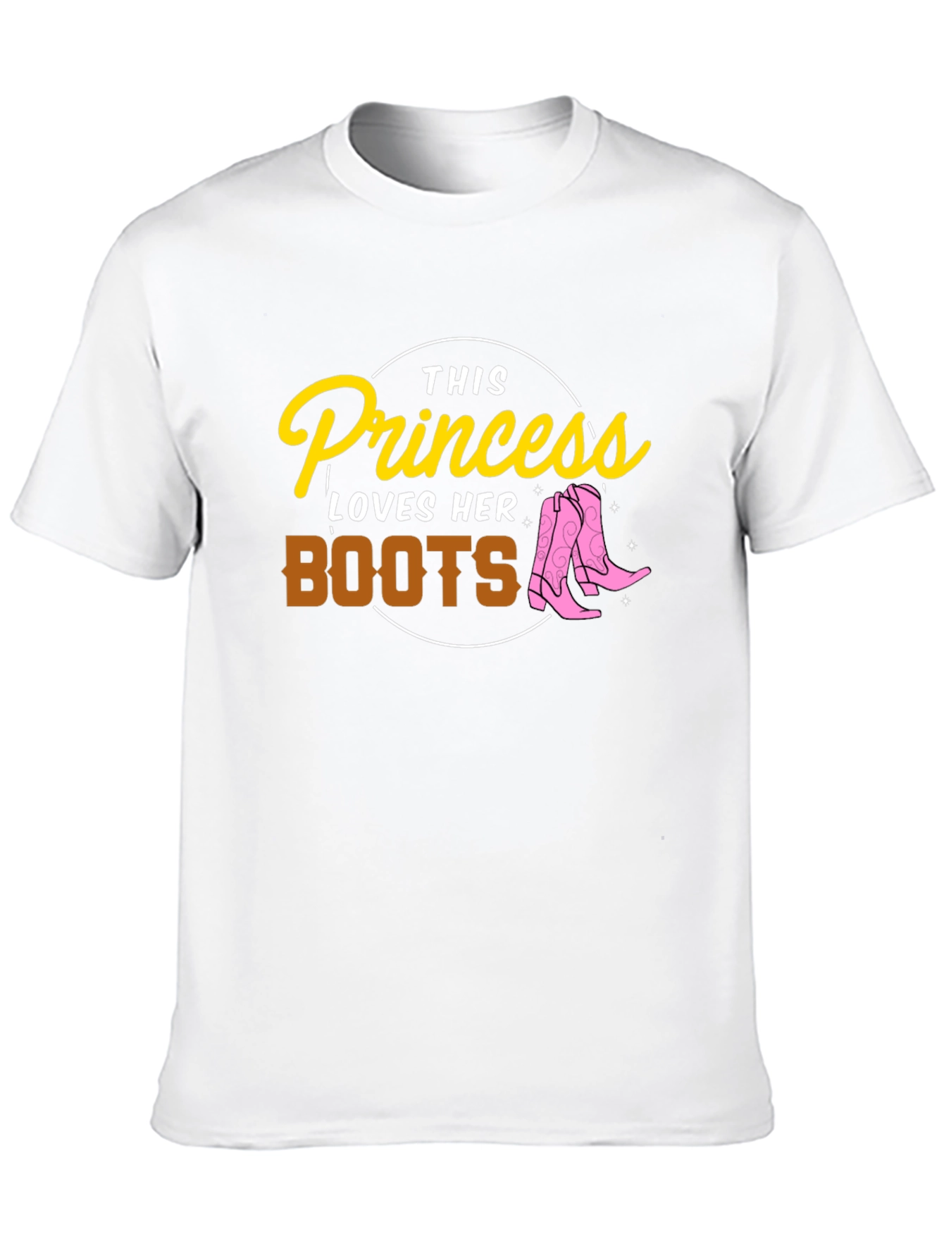 Black Cowgirl Princess T-Shirt - Loves Her Boots Tee view 10