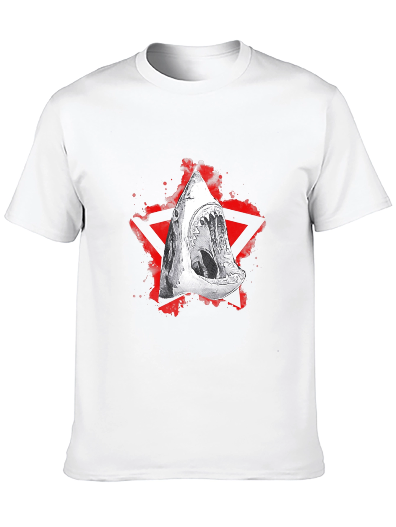 Black Shark Graphic Black T-Shirt - Edgy Streetwear view 10