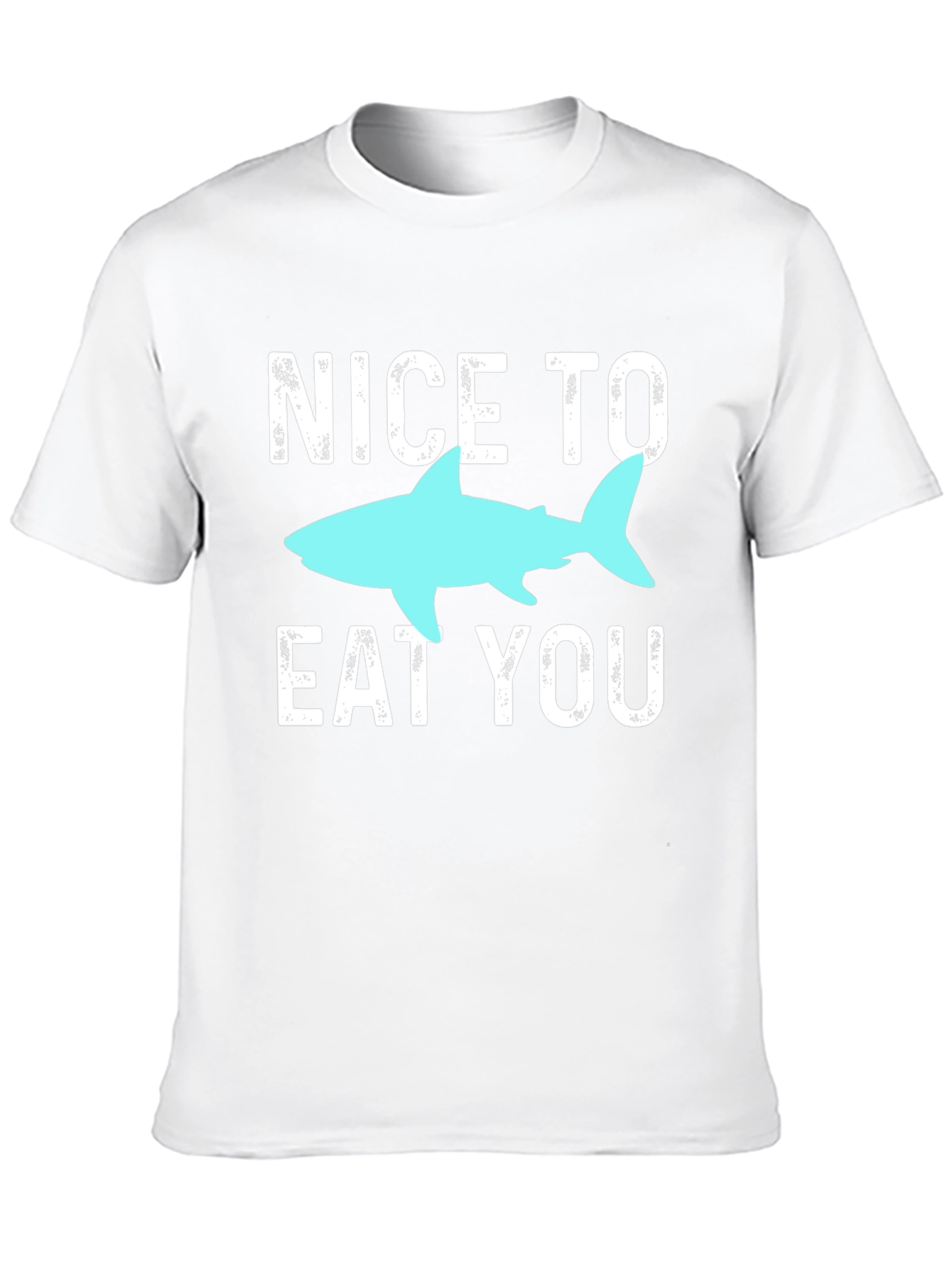 Black Funny Shark Graphic Tee - Nice To Eat You! view 10