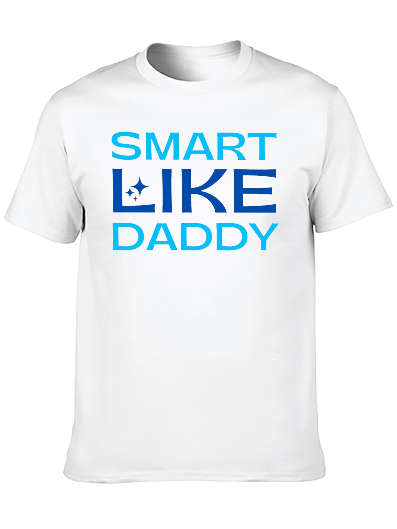 Black Smart Like Daddy - Men's Black Graphic Tee view 10