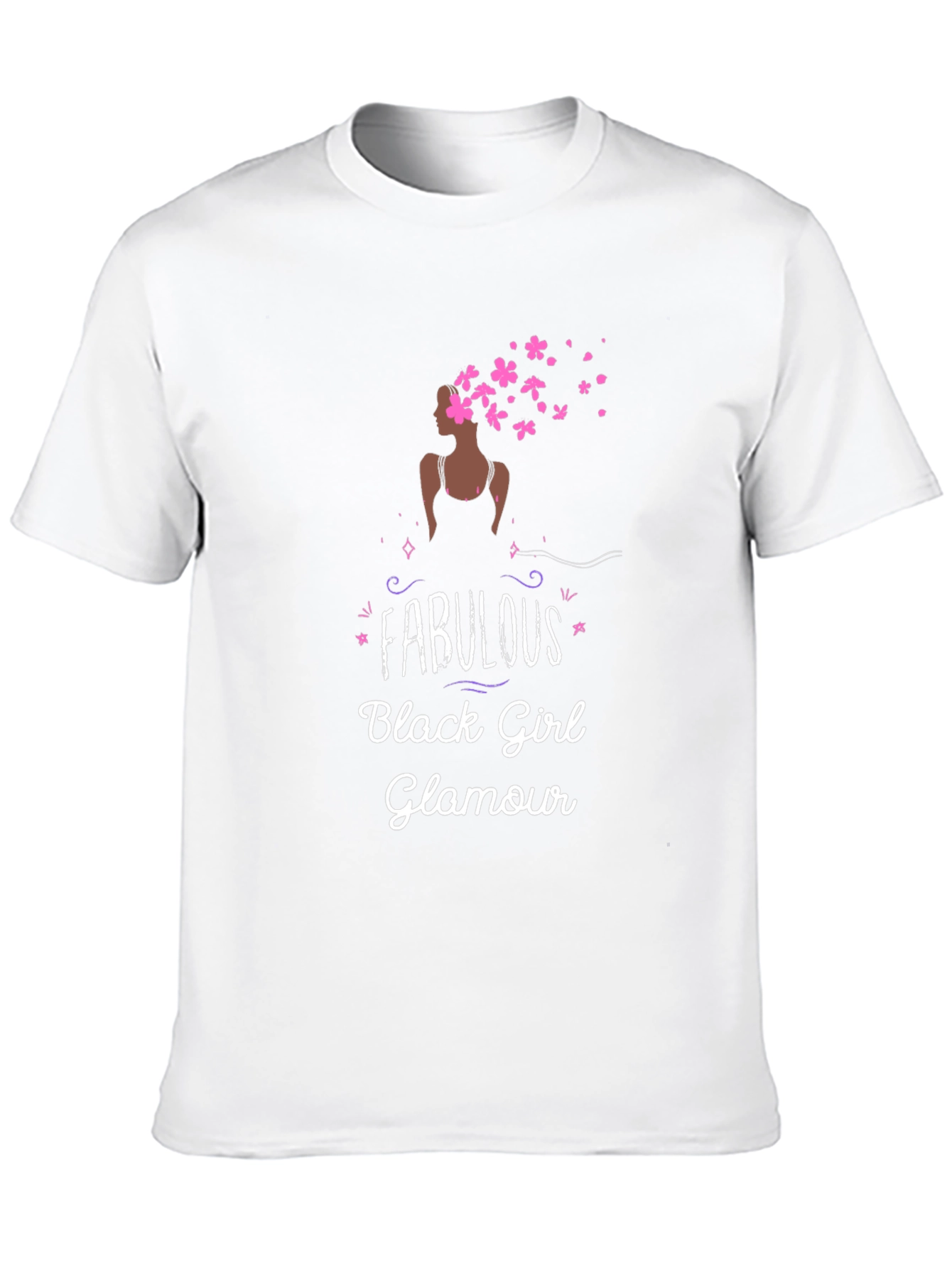 Black Fabulous Black Girl Glamour T-Shirt view 10