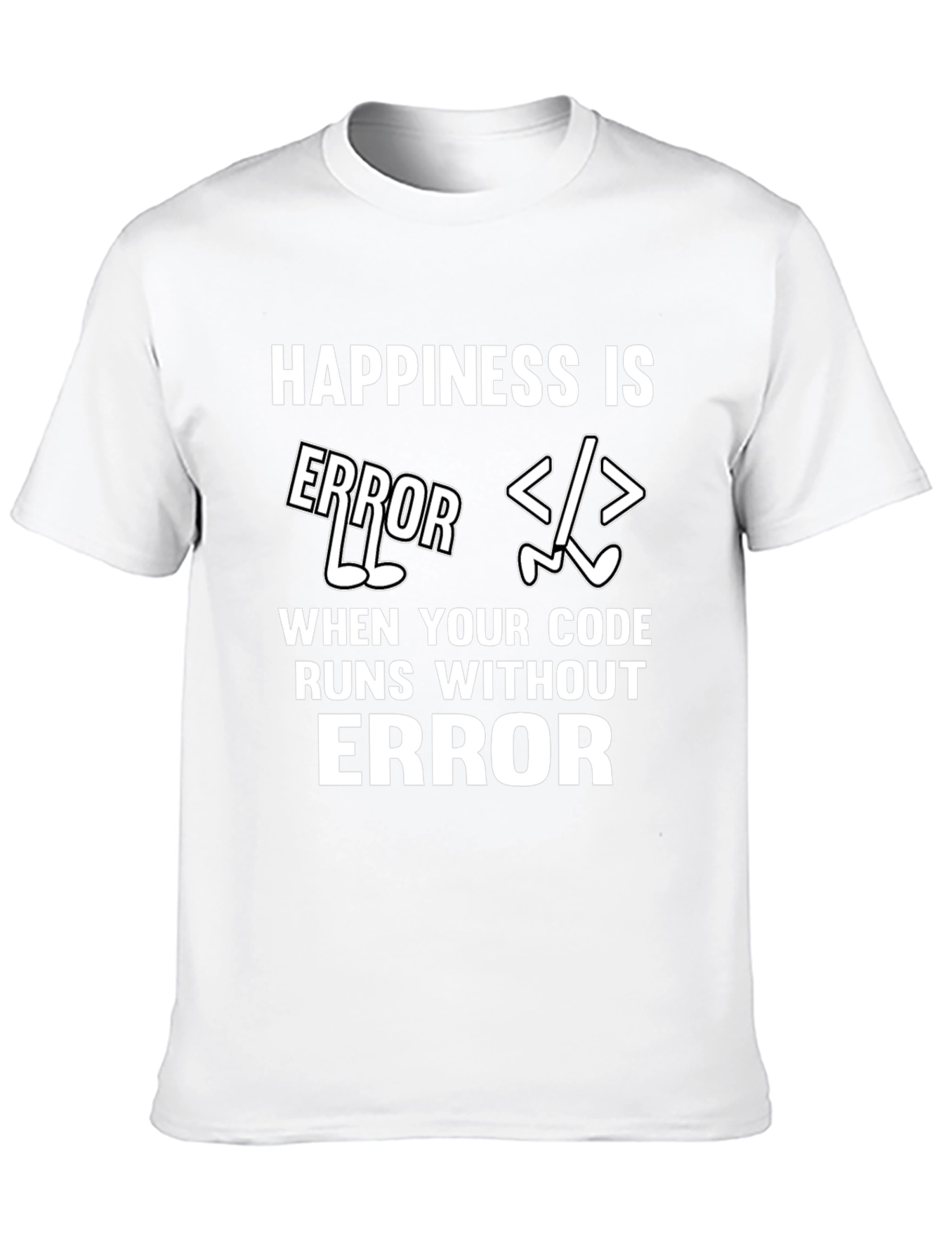 Black Happiness is No Error Coding T-Shirt view 10