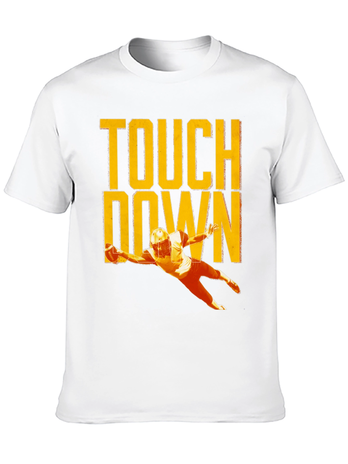 Black Touchdown Football T-Shirt, Black view 10