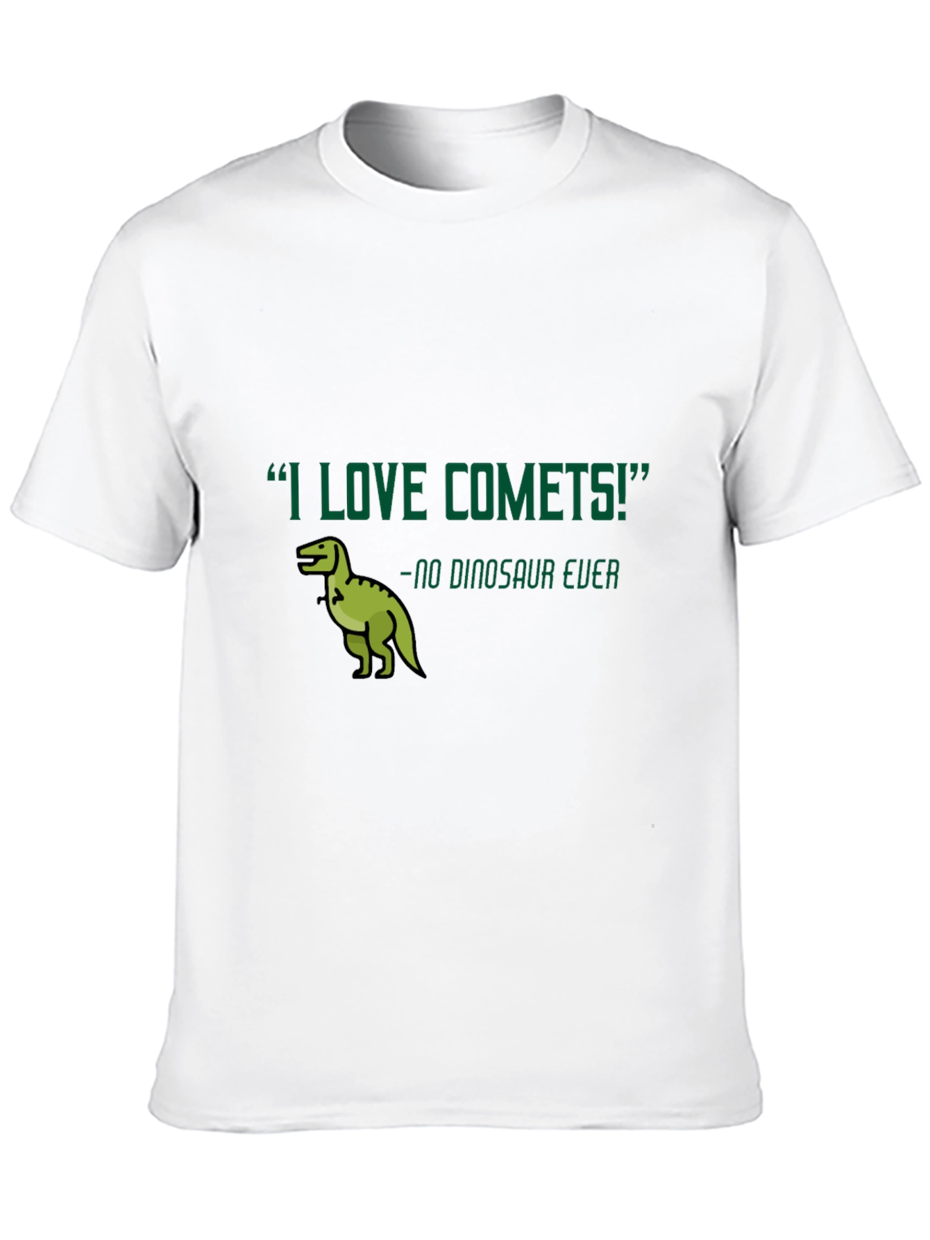 Black I Love Comets! Dinosaur Graphic Tee - Unisex view 10