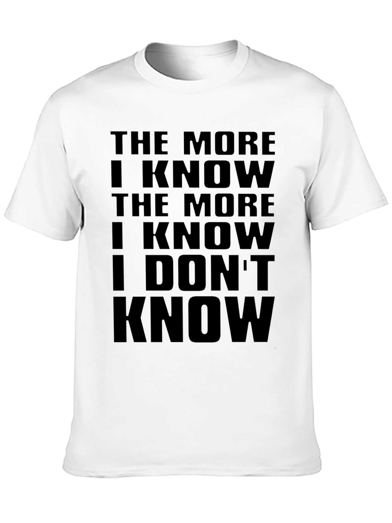 Black The More I Know Graphic Tee - Black view 10