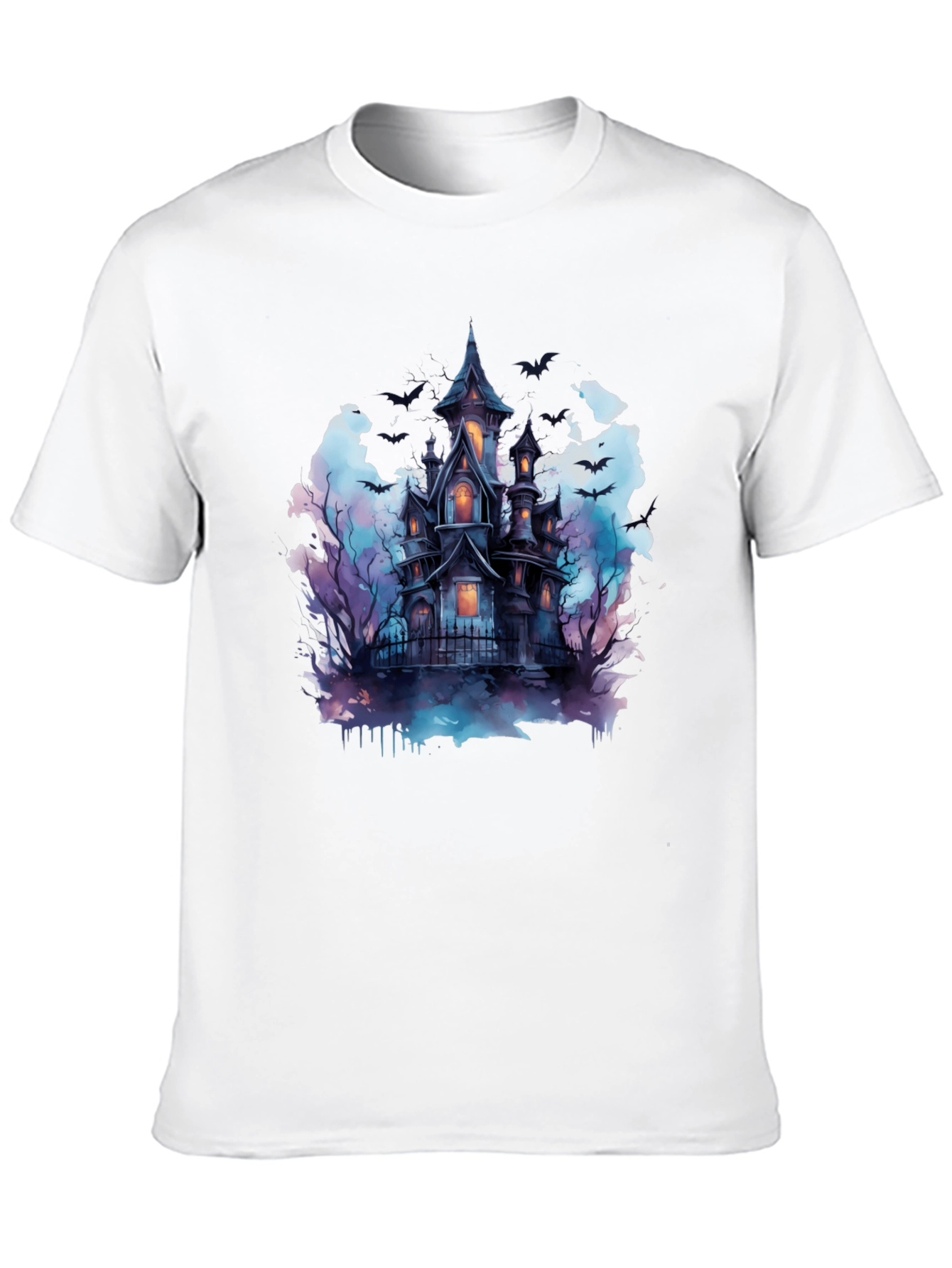 Spooky Haunted House Graphic Tee - Halloween Shirt - 10