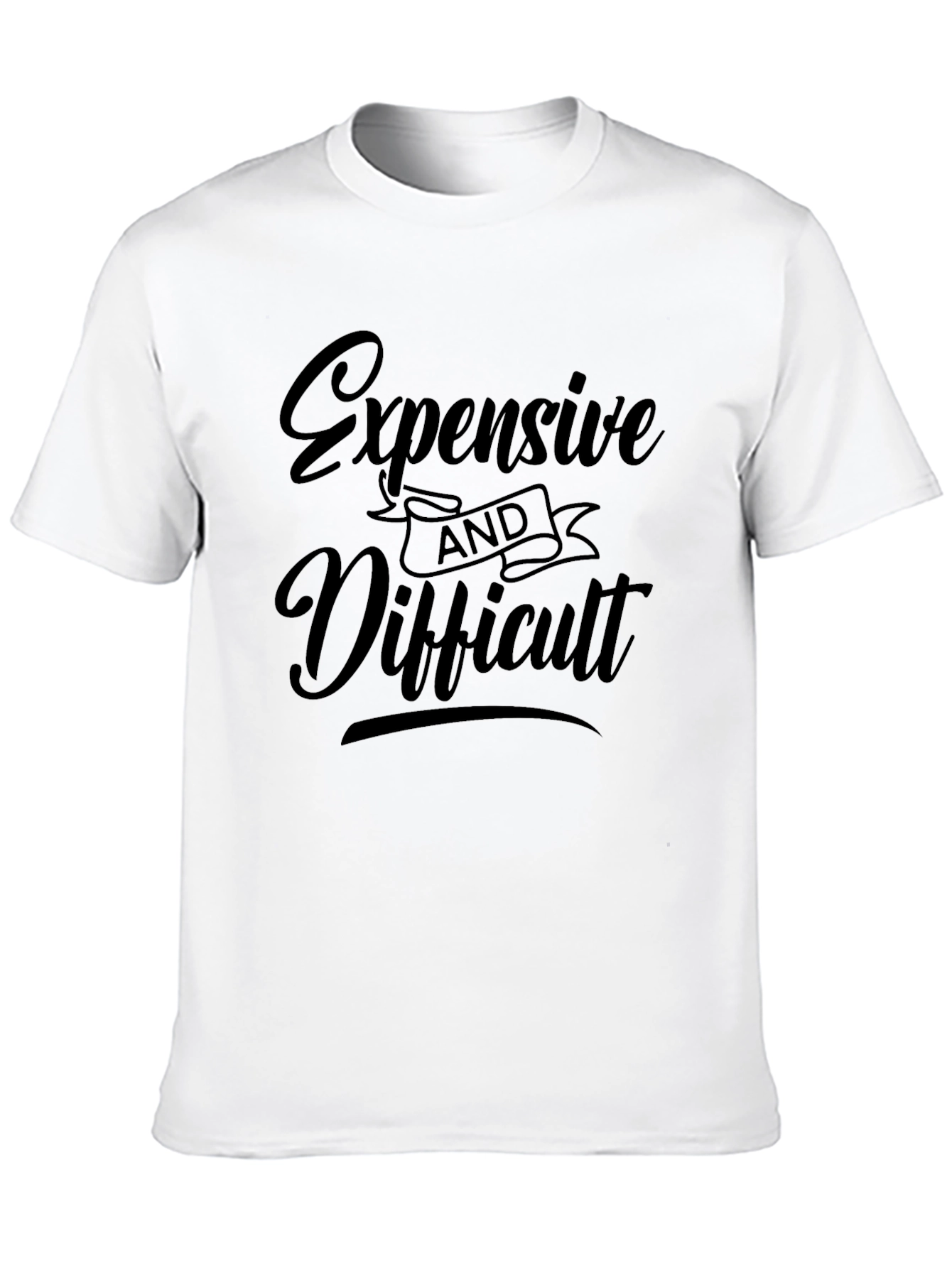 Black Expensive & Difficult Graphic Tee view 10