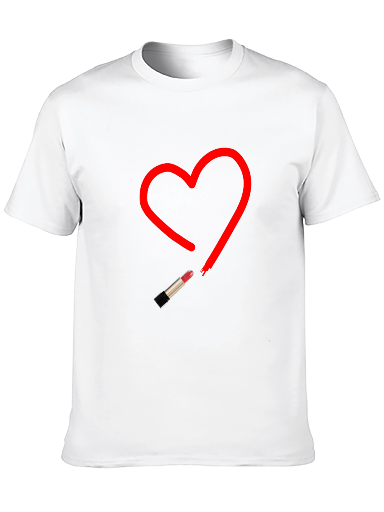 Black Heart Lipstick T-Shirt - Stylish Graphic Tee view 10