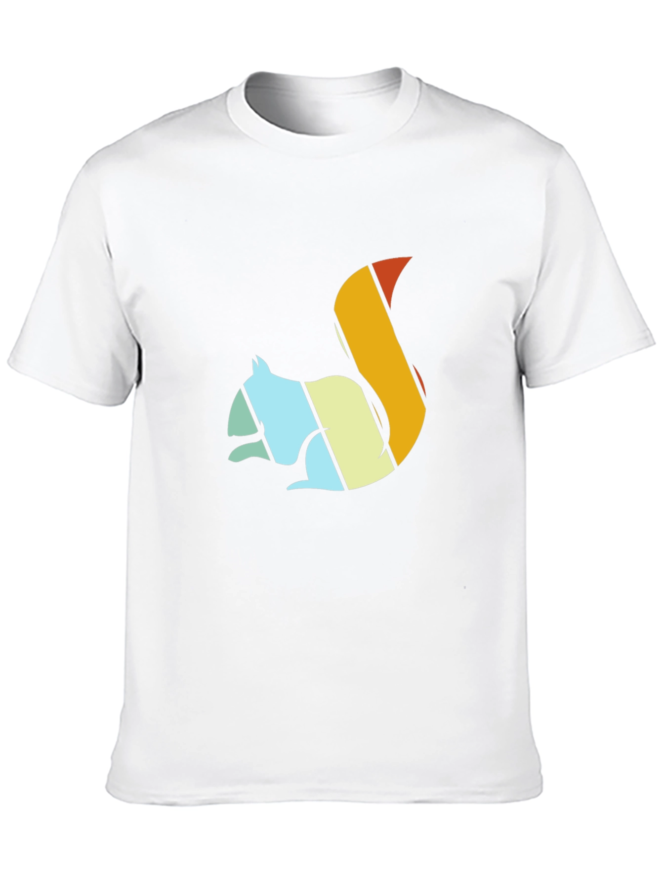 Black Retro Squirrel Graphic Tee - Unisex Black T-Shirt view 10