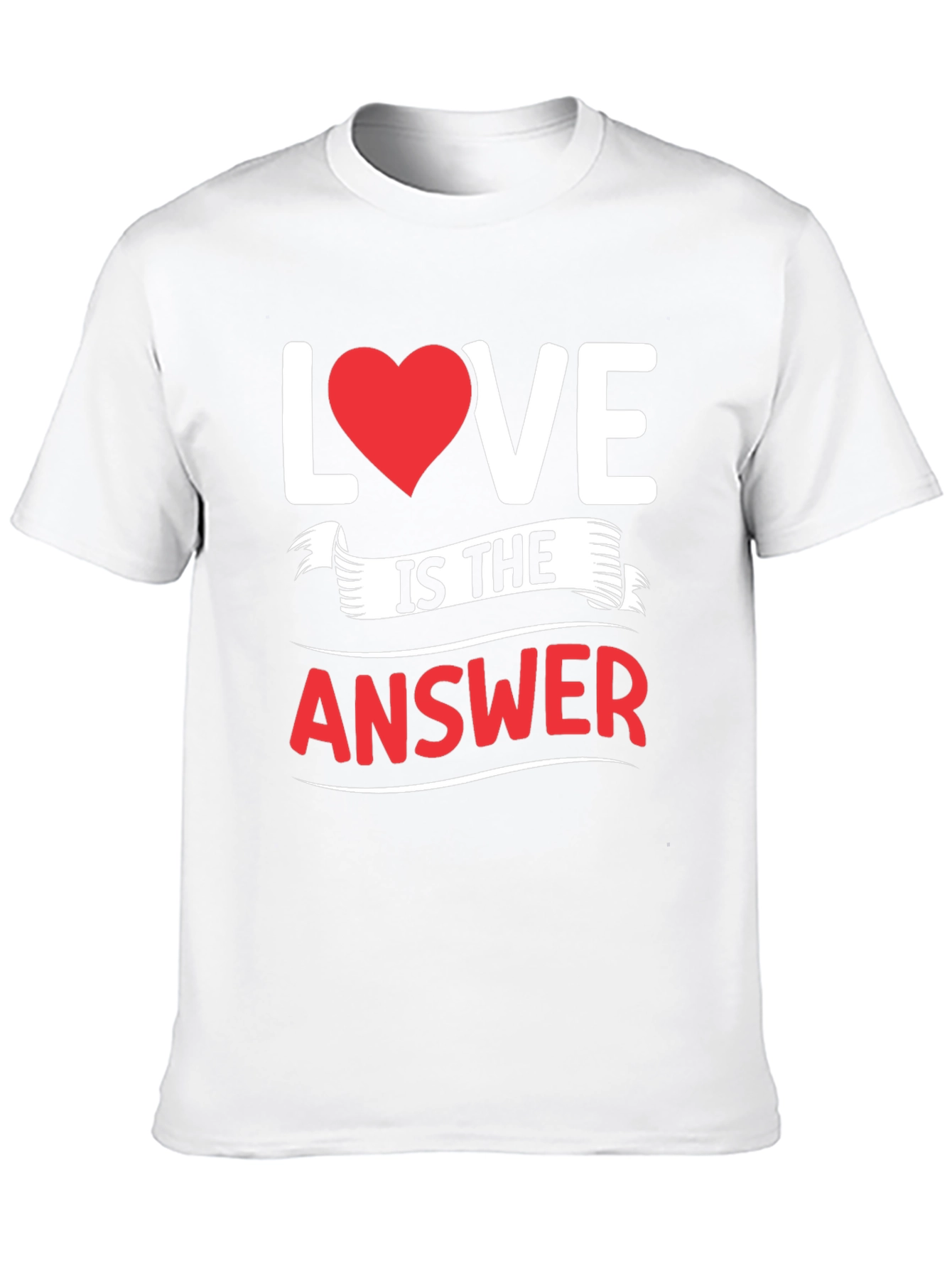 Black Love Is The Answer Graphic T-Shirt - Black view 10