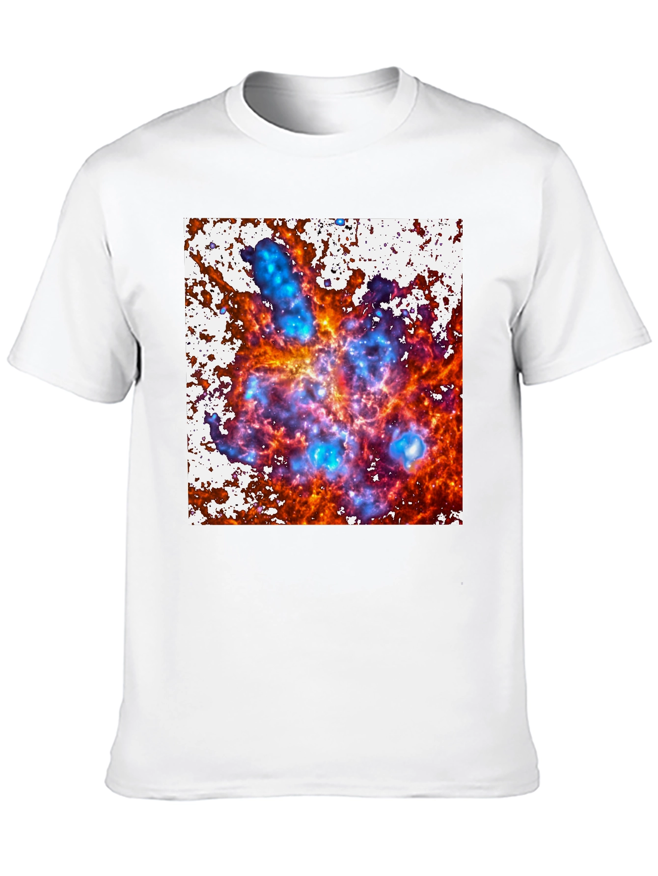Black Nebula Print T-Shirt view 10