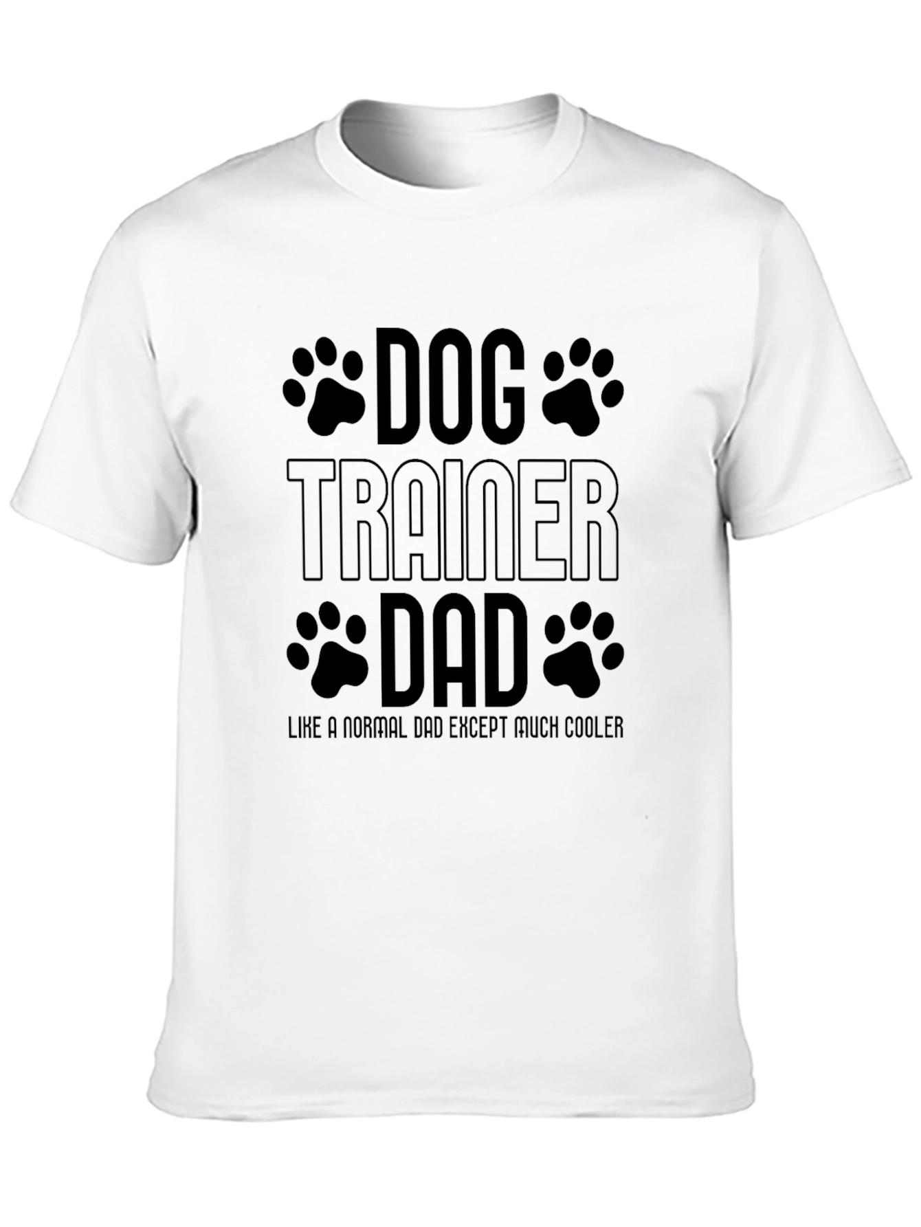 Black Dog Trainer Dad T-Shirt - Cool Father's Day Gift view 10