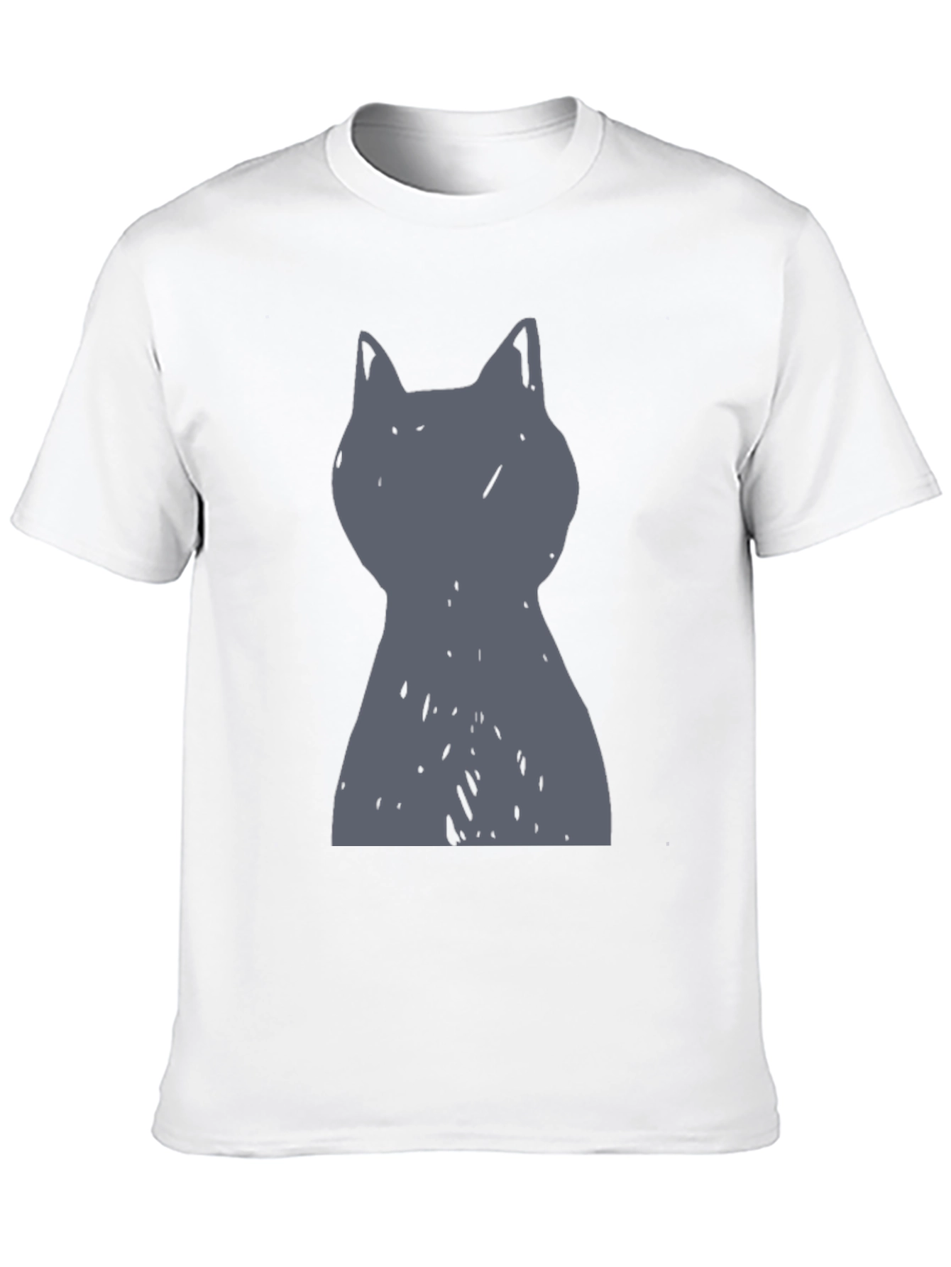 Black Cool Cat Graphic Tee - Men's Black T-Shirt view 10