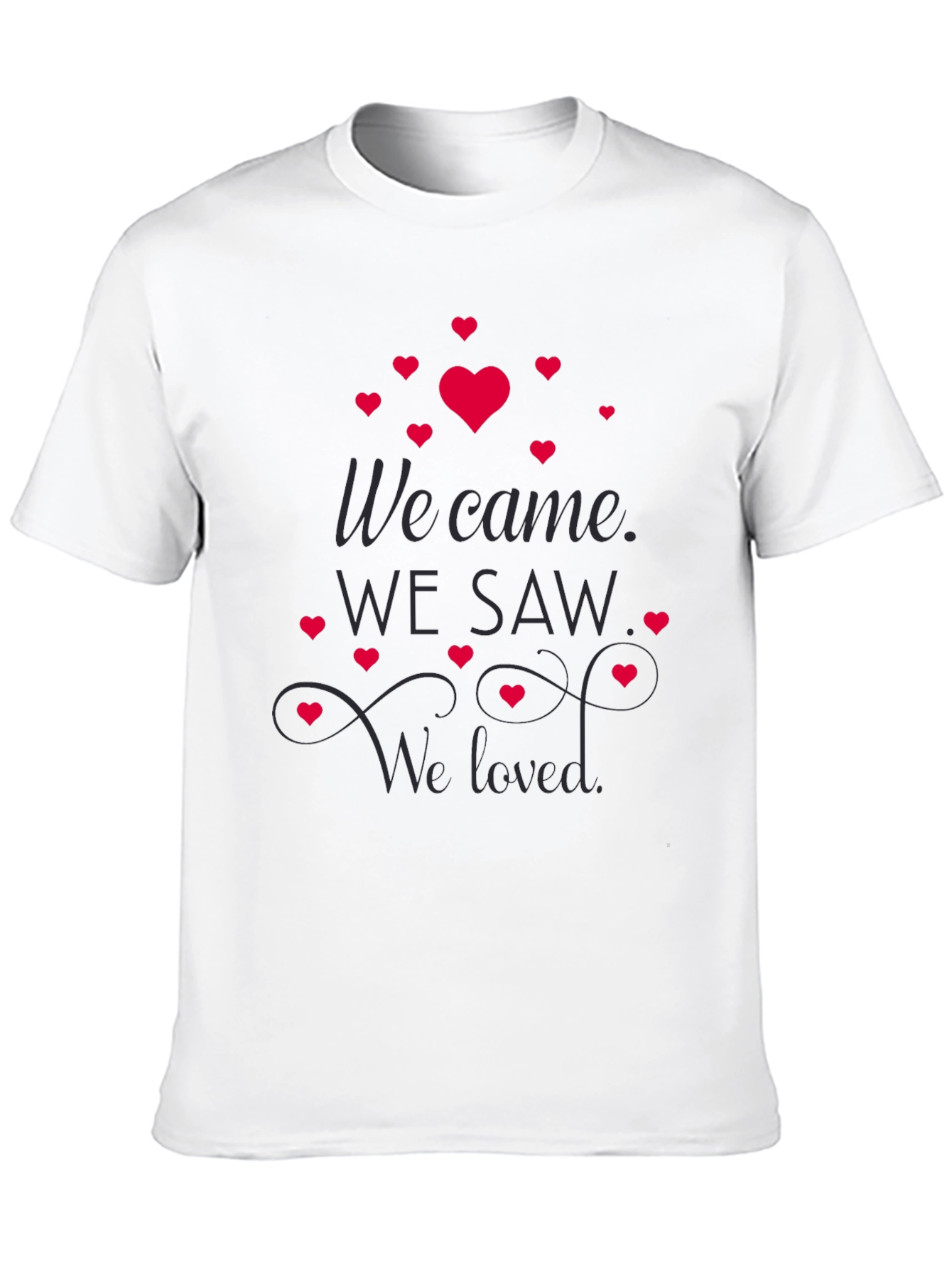 Black We Came We Saw We Loved Black Graphic T-Shirt view 10