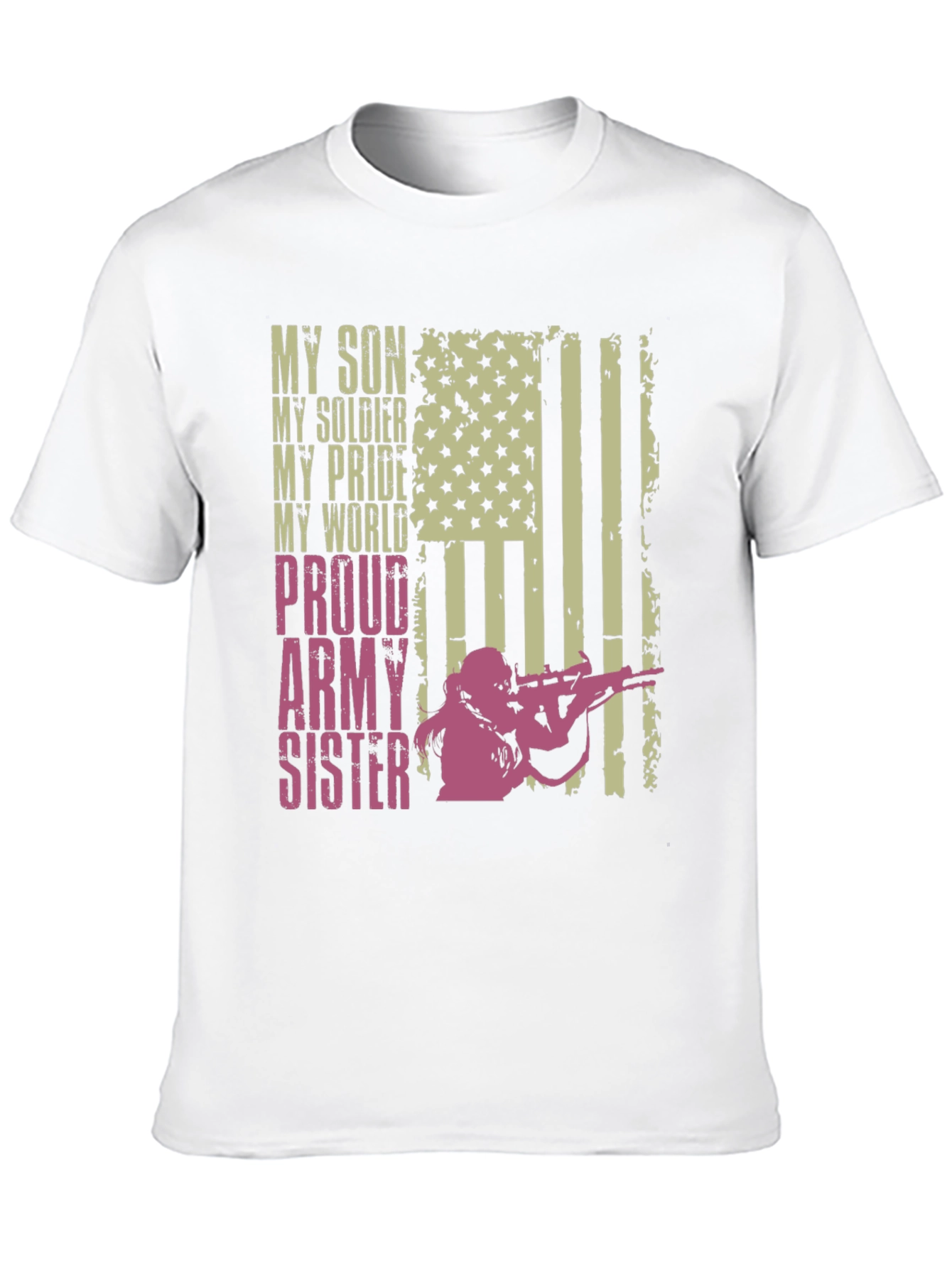 Black Proud Army Sister Graphic Tee view 10
