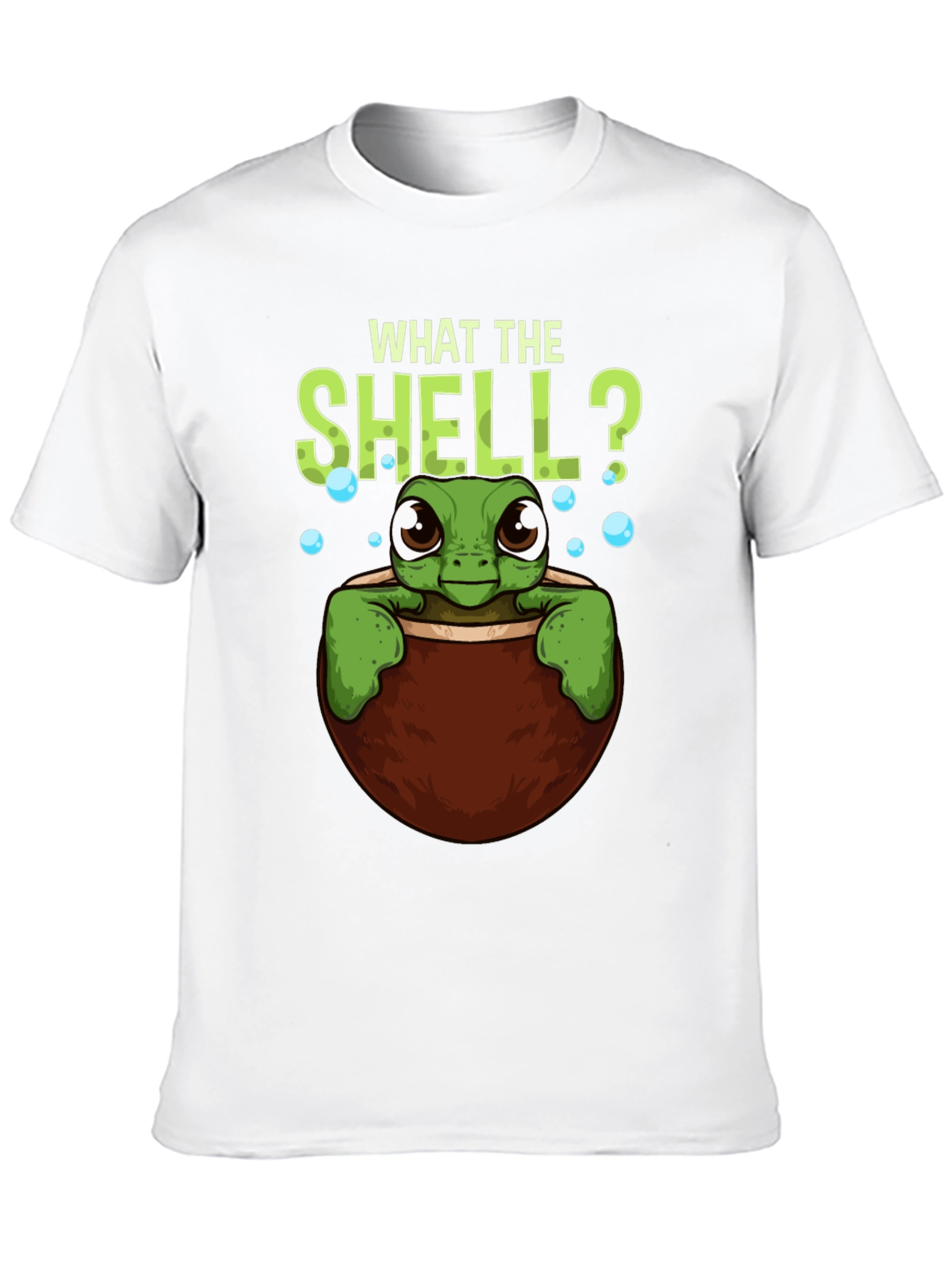 Black What The Shell? Turtle Graphic Tee view 10