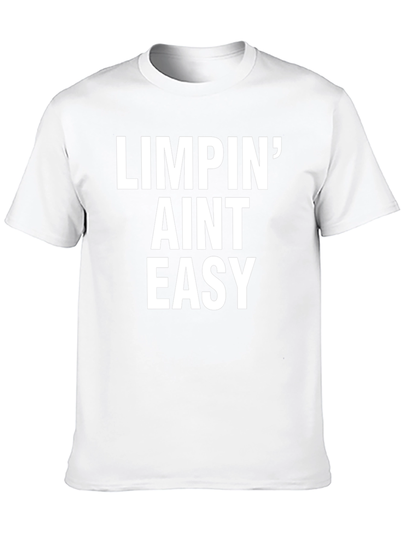 Black Limpin' Ain't Easy Black Graphic Tee view 10