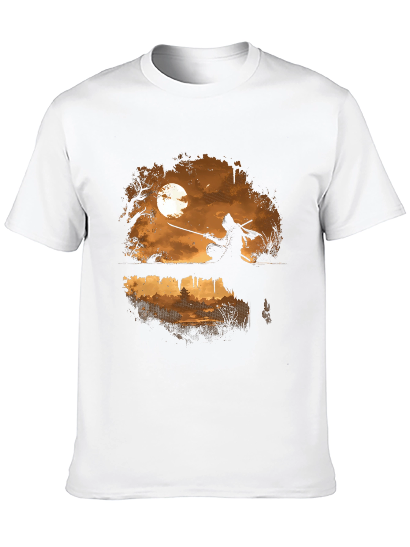 Black Ninja Moon T-Shirt - Unique Graphic Tee for Anime & Gaming Fans view 10