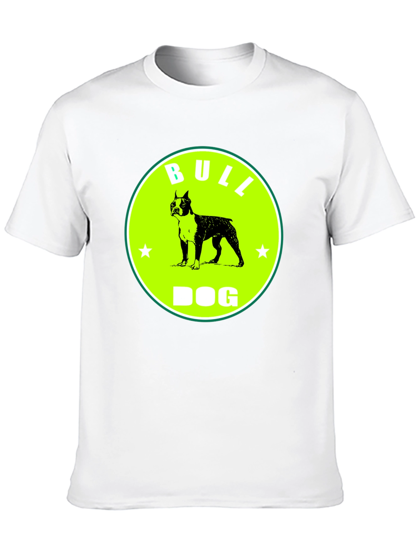 Black Bull Dog Graphic Tee - Novelty T-Shirt view 10