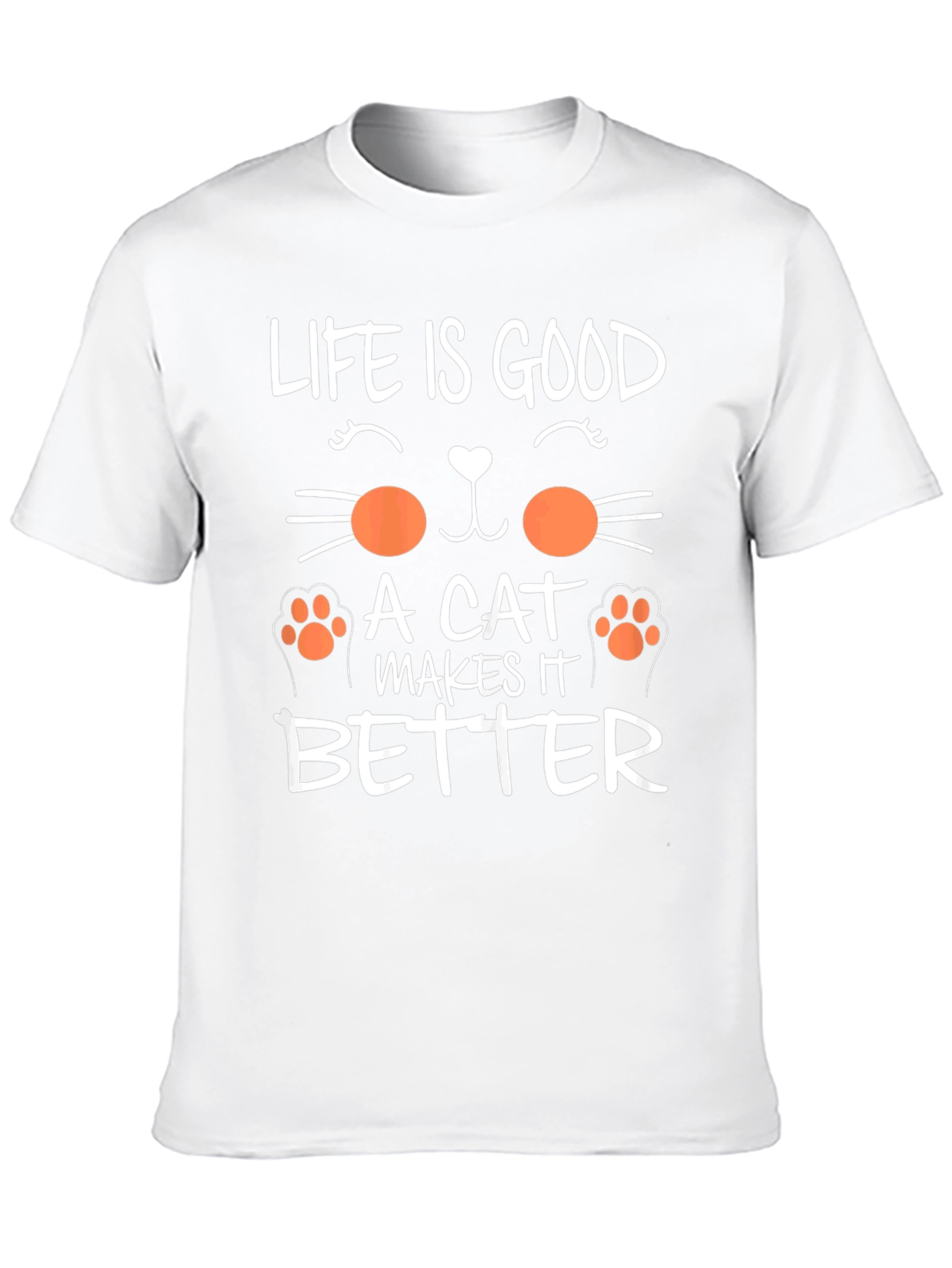 Black Life Is Good Cat T-Shirt view 10