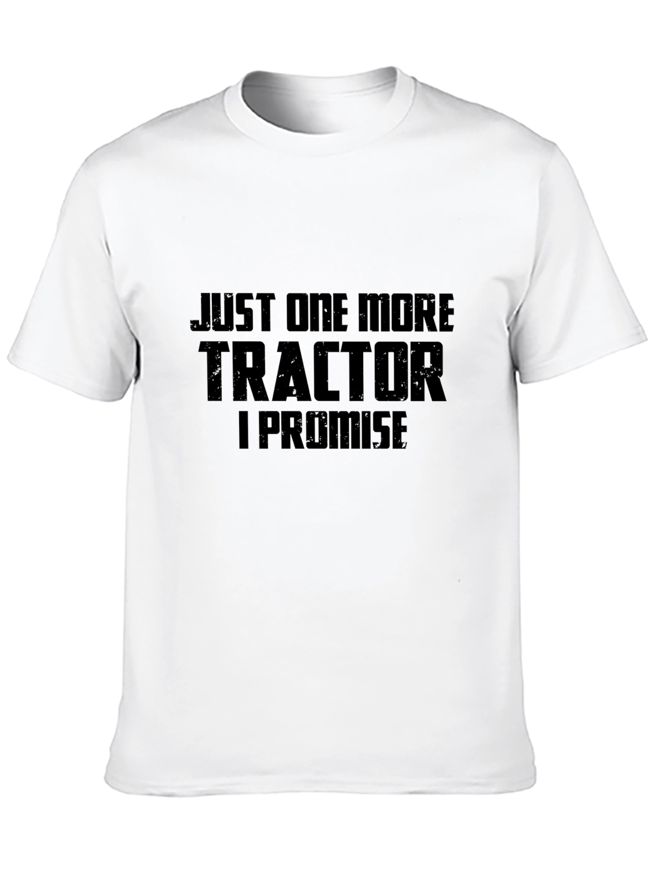 Black Just One More Tractor T-Shirt - Black view 10