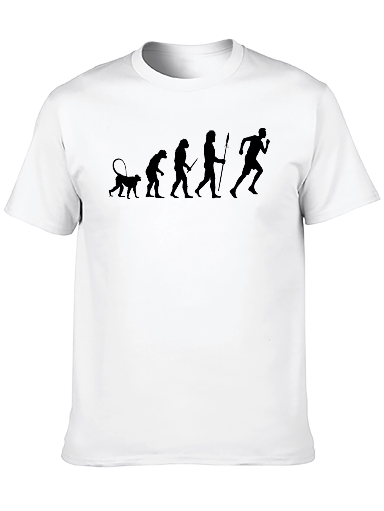 Black Evolution of Running Black T-Shirt view 10