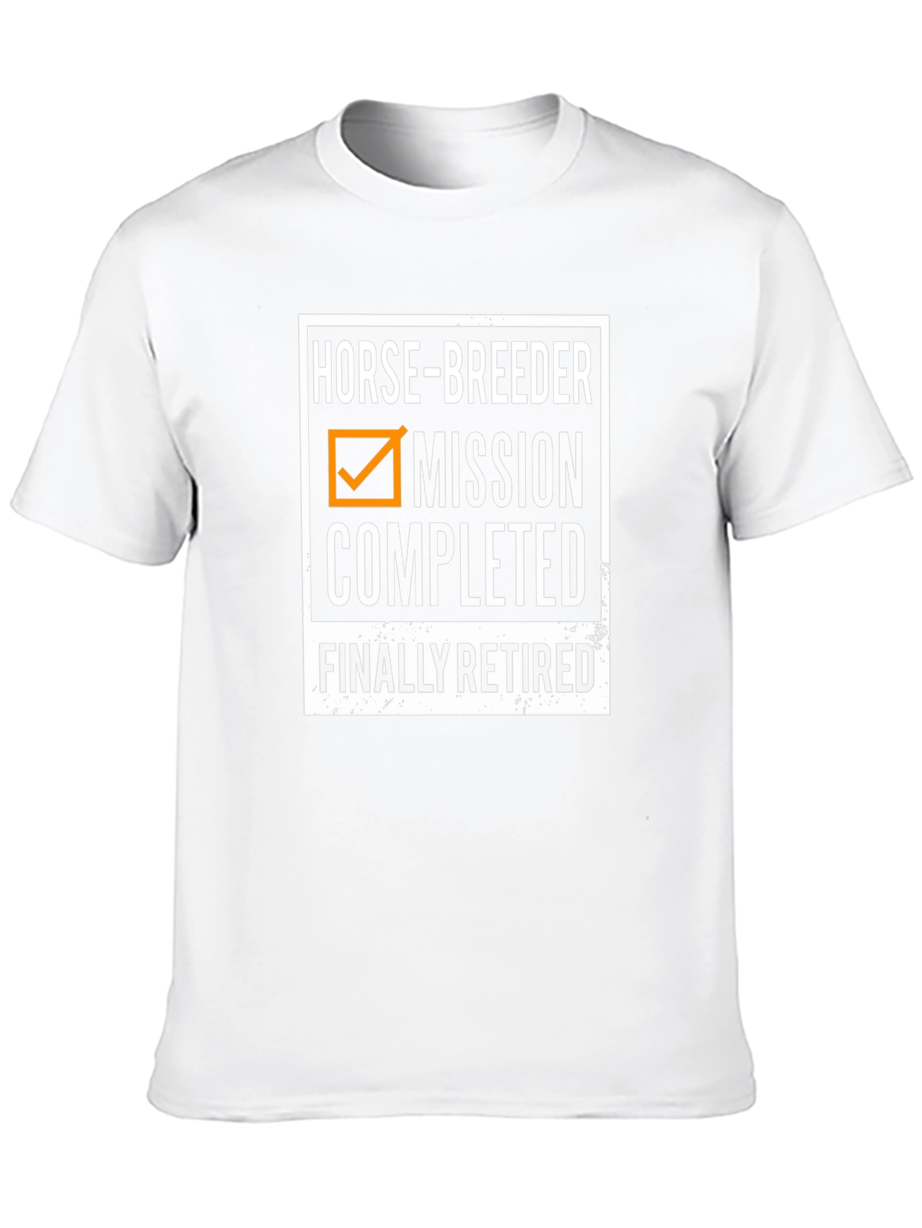 Black Horse Breeder Retired T-Shirt - Mission Completed Funny Tee view 10