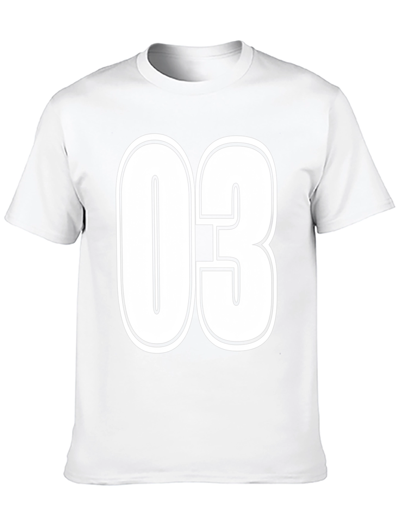 Black Number 03 Graphic T-Shirt - Bold & Stylish view 10