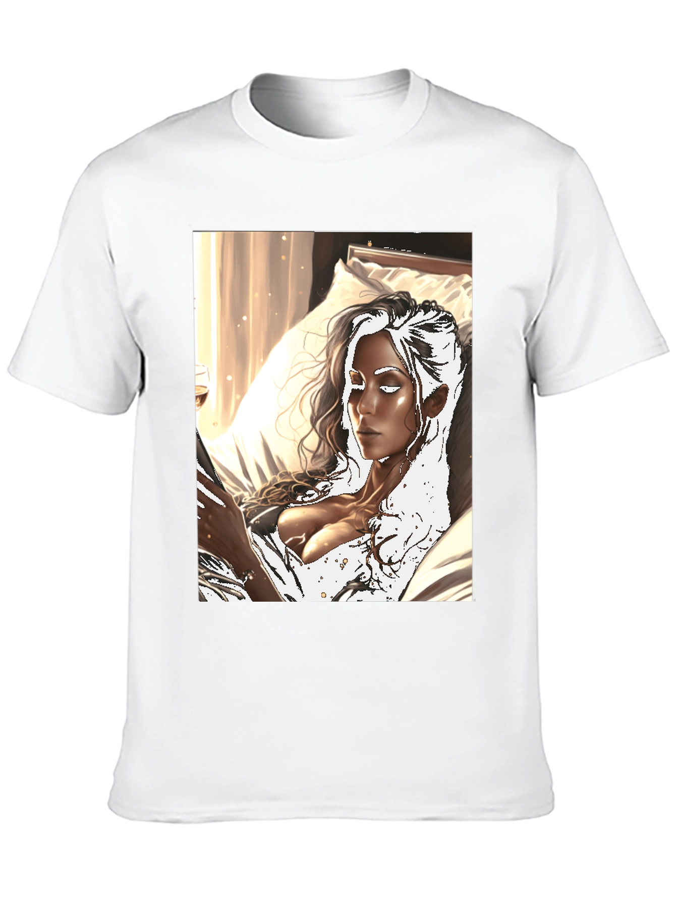 Black Artistic Woman Black T-Shirt view 10