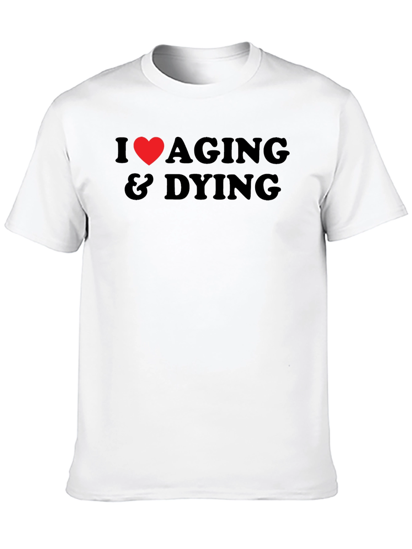 Black I Heart Aging & Dying Graphic T-Shirt view 10
