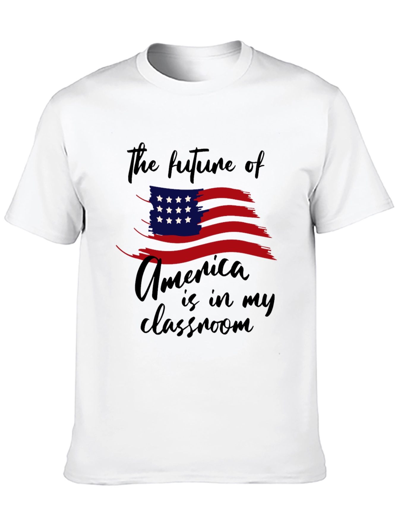 Black The Future of America T-Shirt view 10