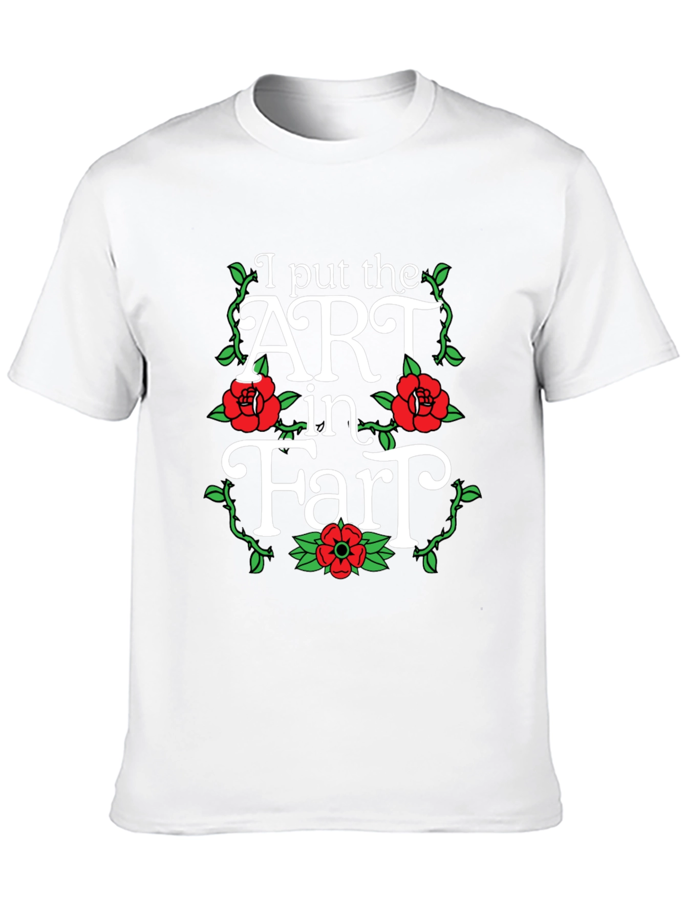 Black I Put the ART in Fart T-Shirt view 10