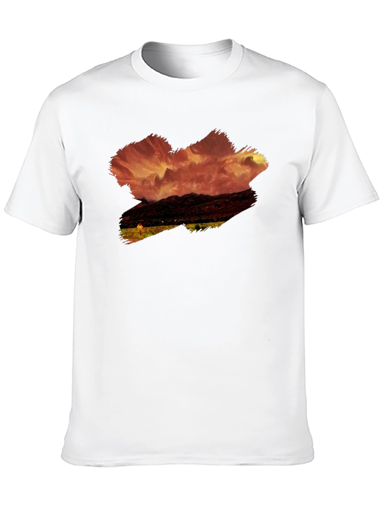 Black Sunset Horizon Graphic Tee - Black view 10