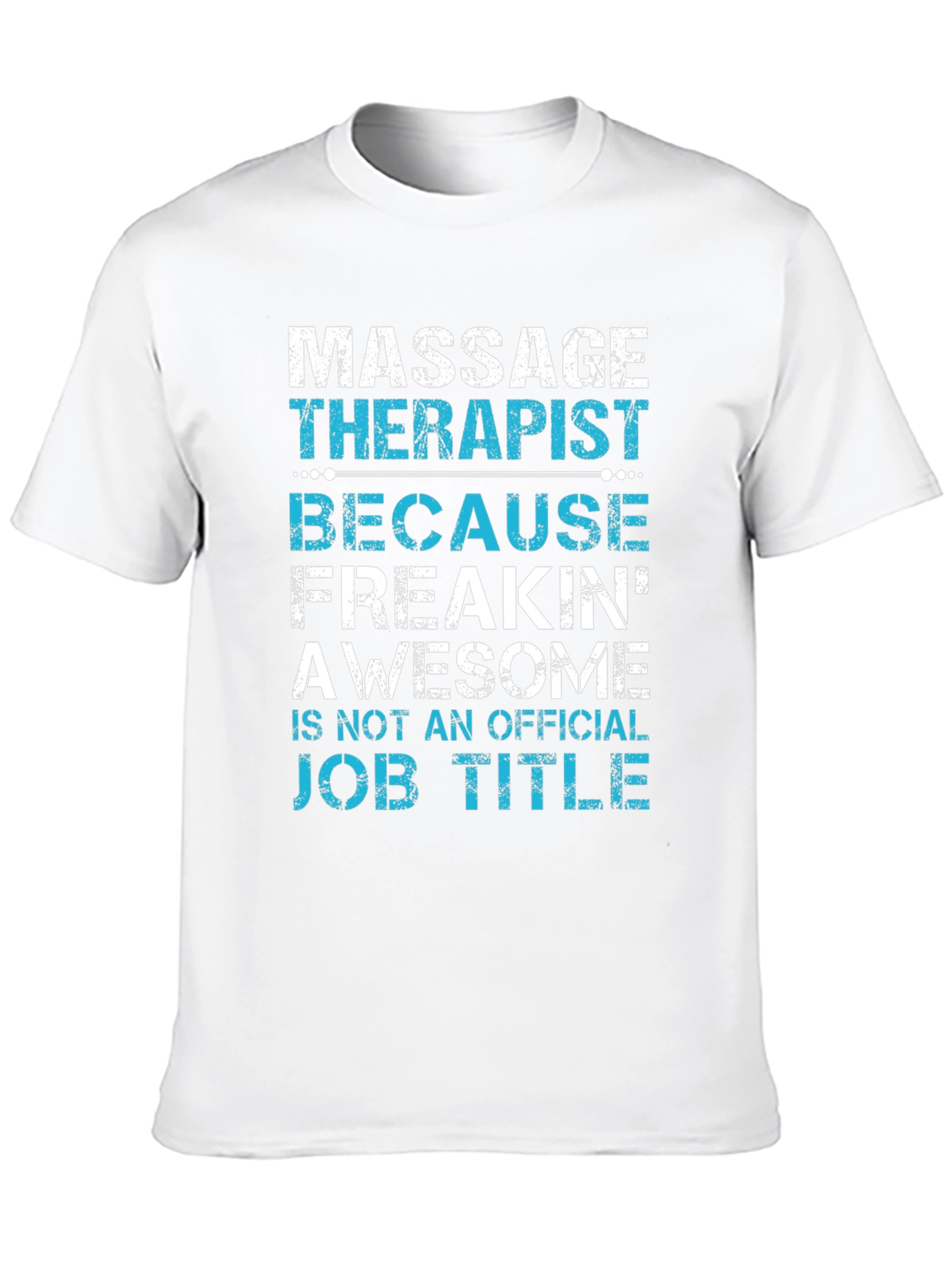 Black Massage Therapist Funny Job Title Graphic Tee view 10