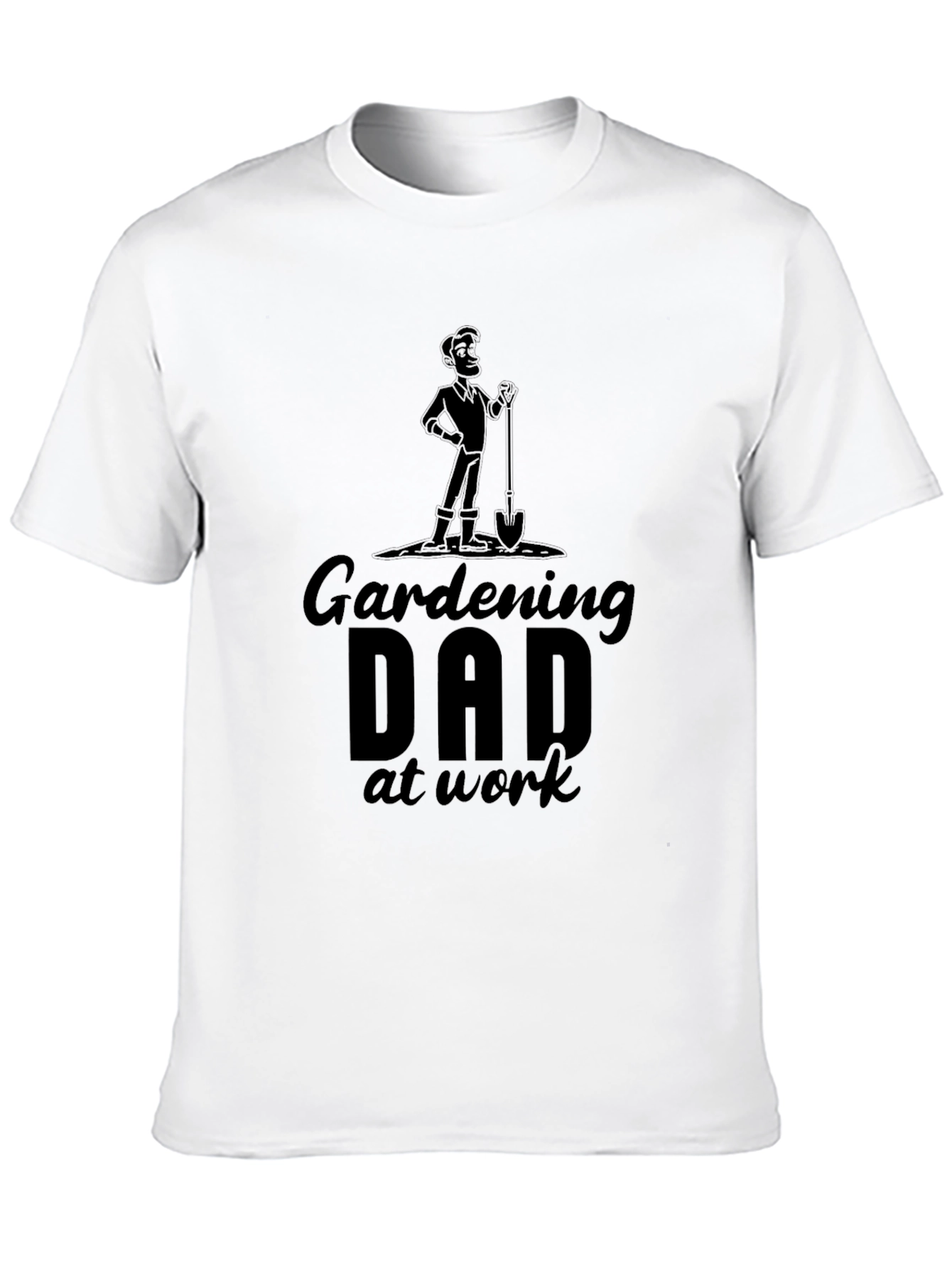 Black Gardening Dad T-Shirt - Black Graphic Tee view 10