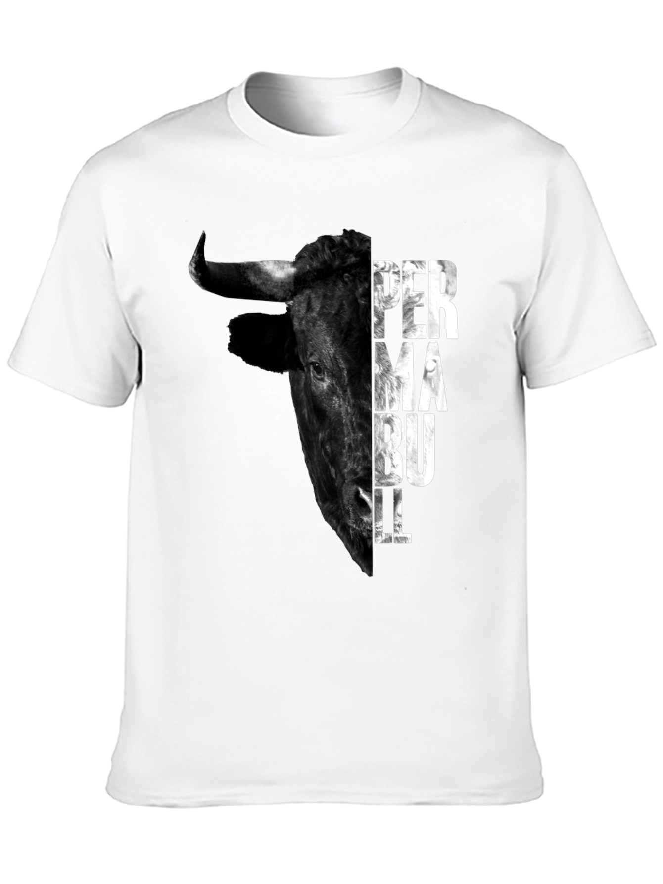 Black Perma Bull Black Graphic T-Shirt view 10