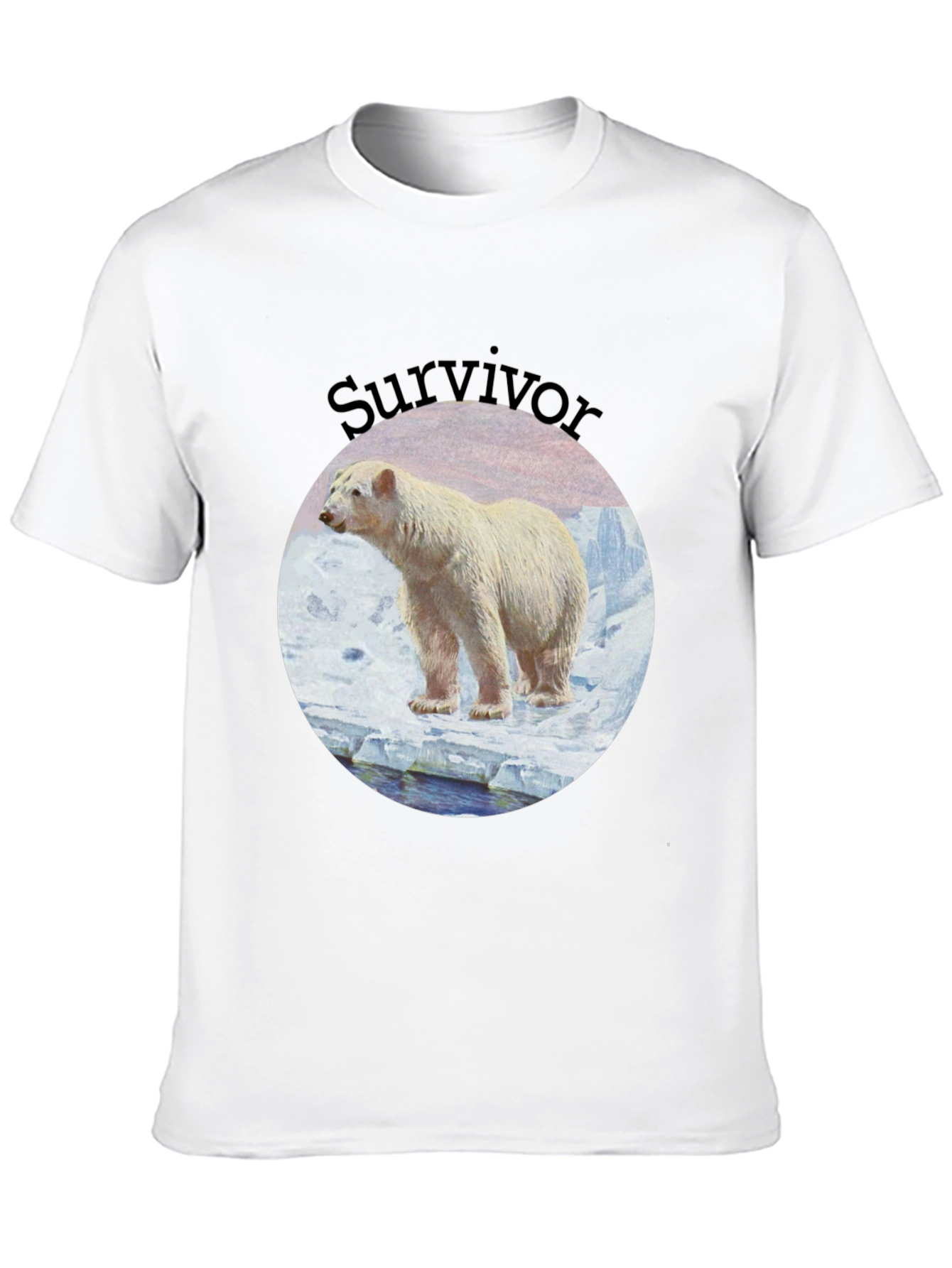 Black Polar Bear Survivor Black T-Shirt view 10