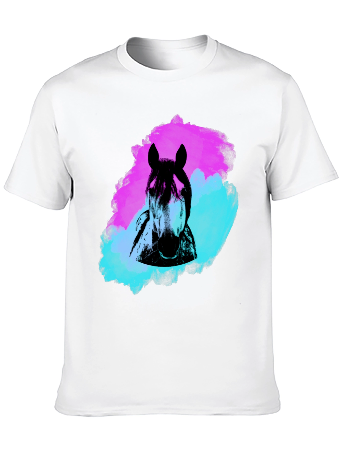 Black Horse Graphic Tee - Artistic Style view 10