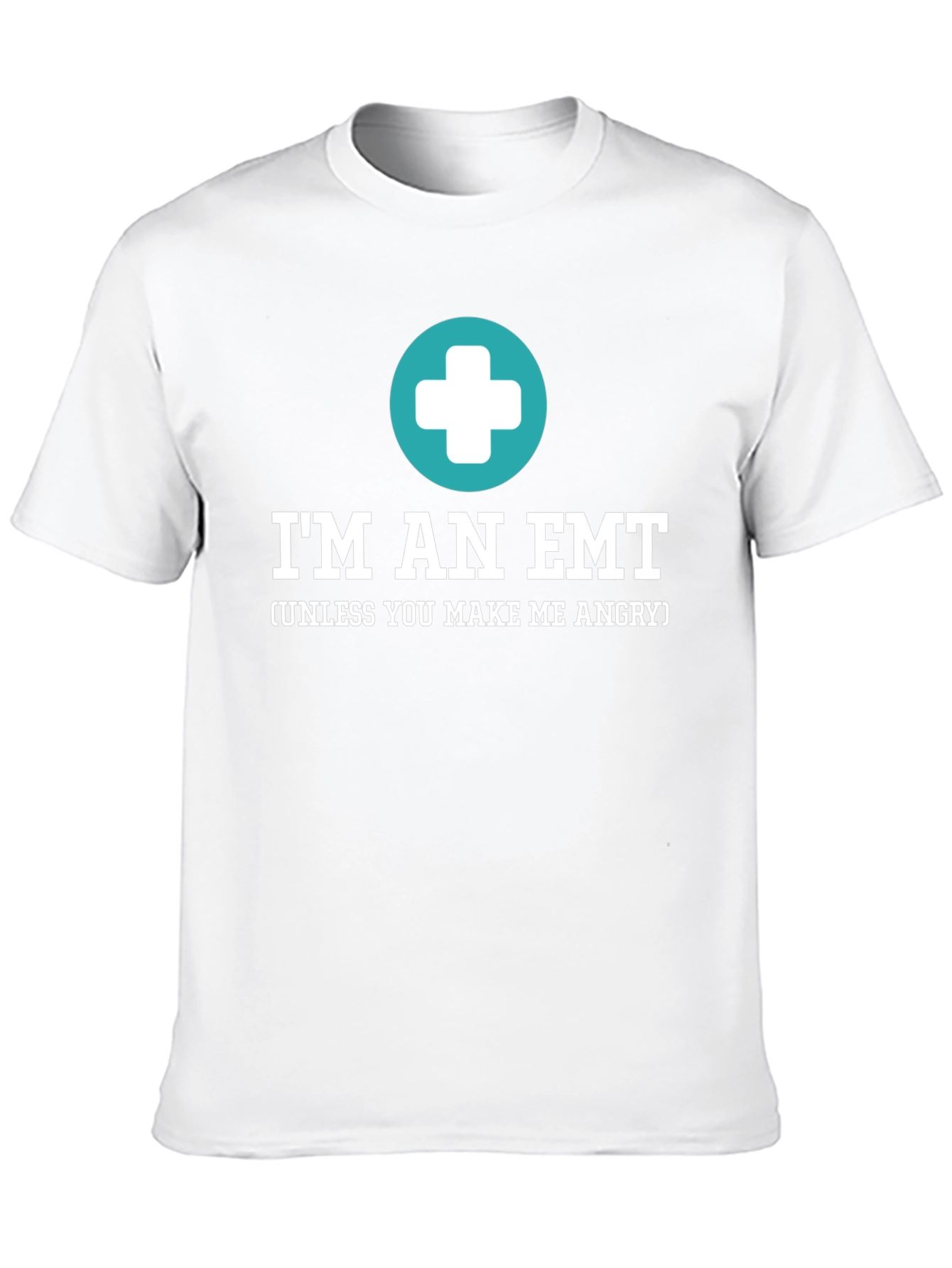 Black I'm An EMT Funny T-Shirt view 10