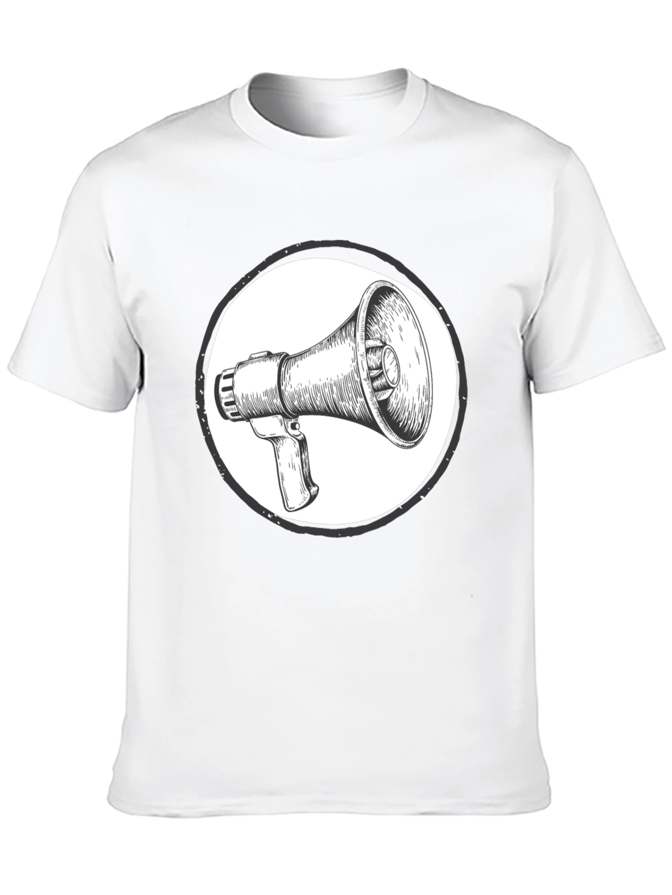 Black Megaphone Graphic Tee - Speak Up! view 10