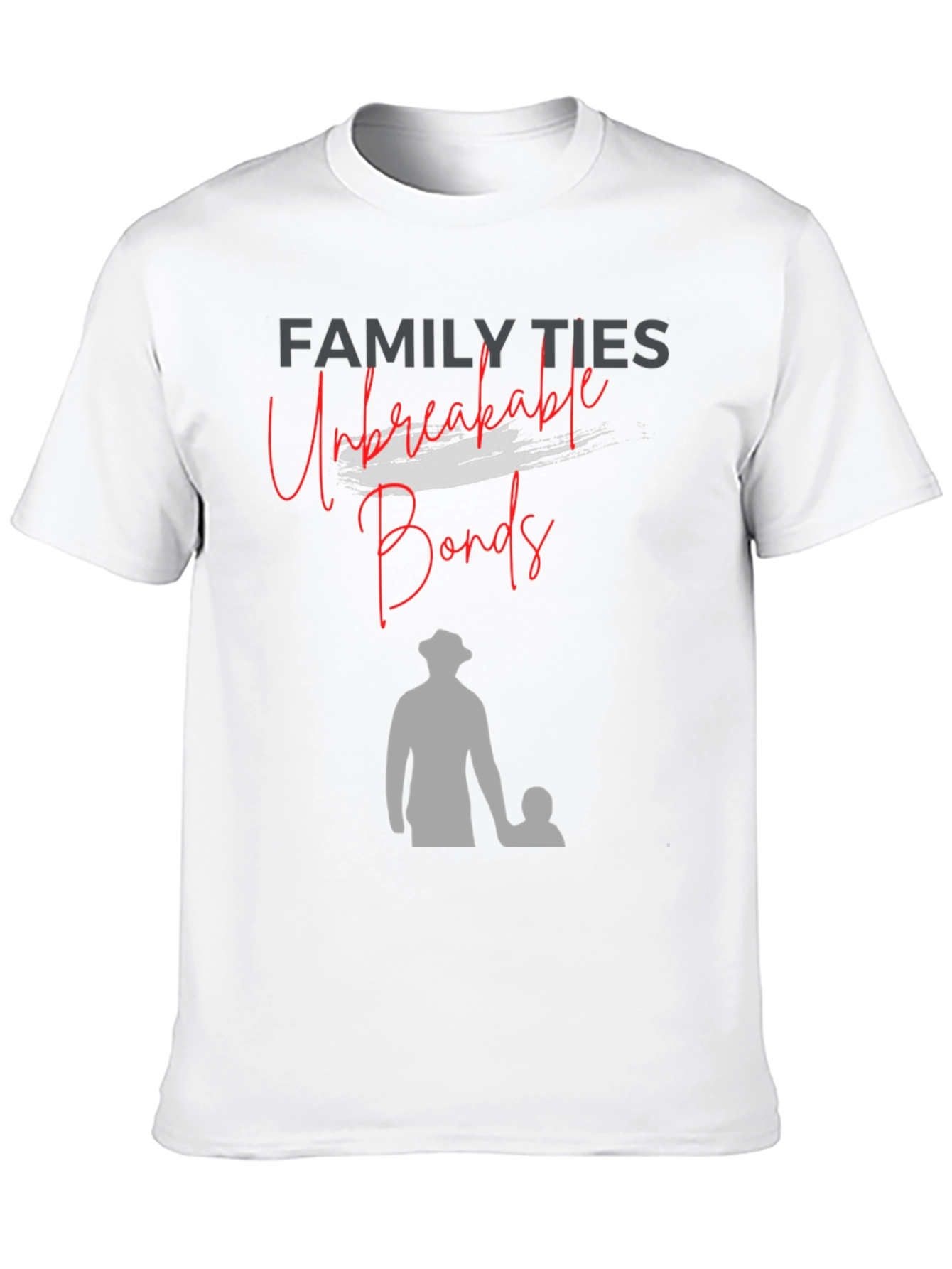 Black Family Ties T-Shirt: Unbreakable Bonds, Father & Child Design view 10