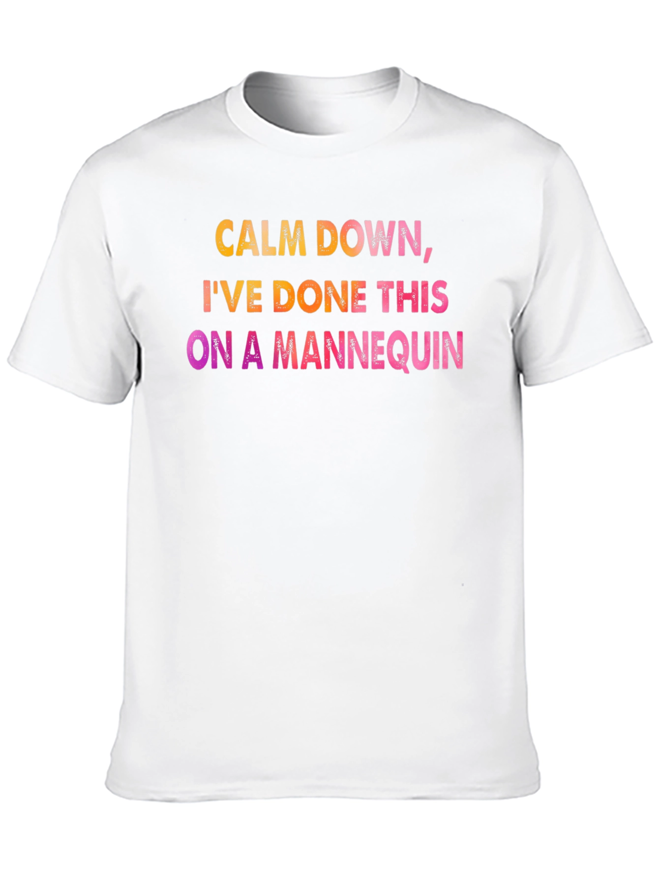 Black Calm Down Mannequin Tee view 10
