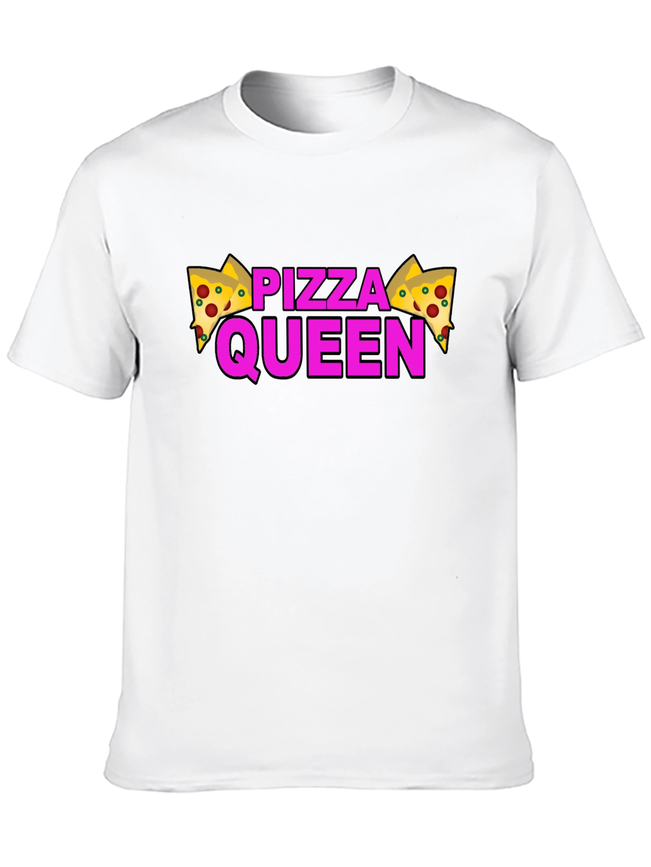 Black Pizza Queen Graphic T-Shirt - Black view 10