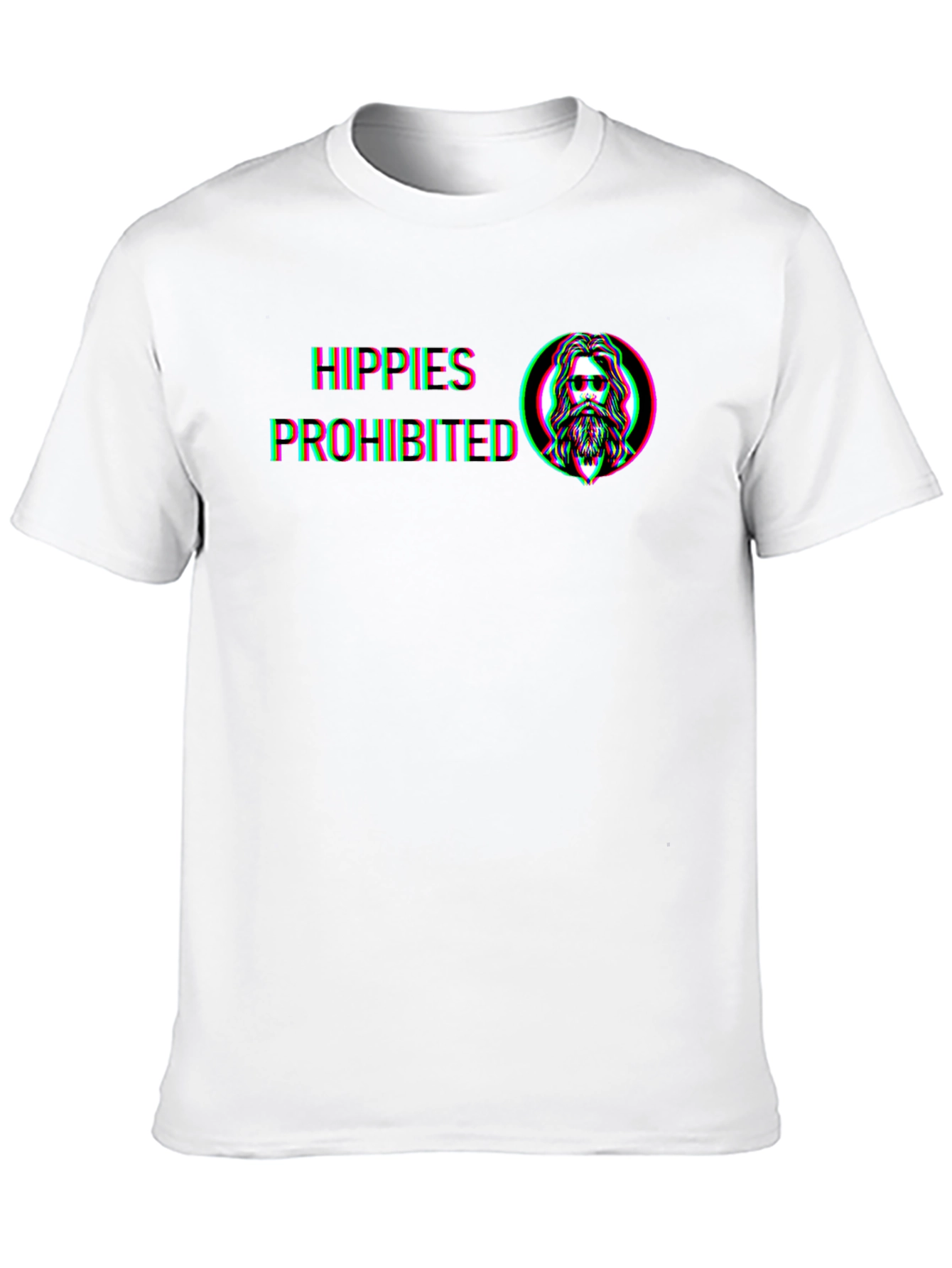 Black Hippie's Prohibited Graphic Tee - Black T-Shirt view 10