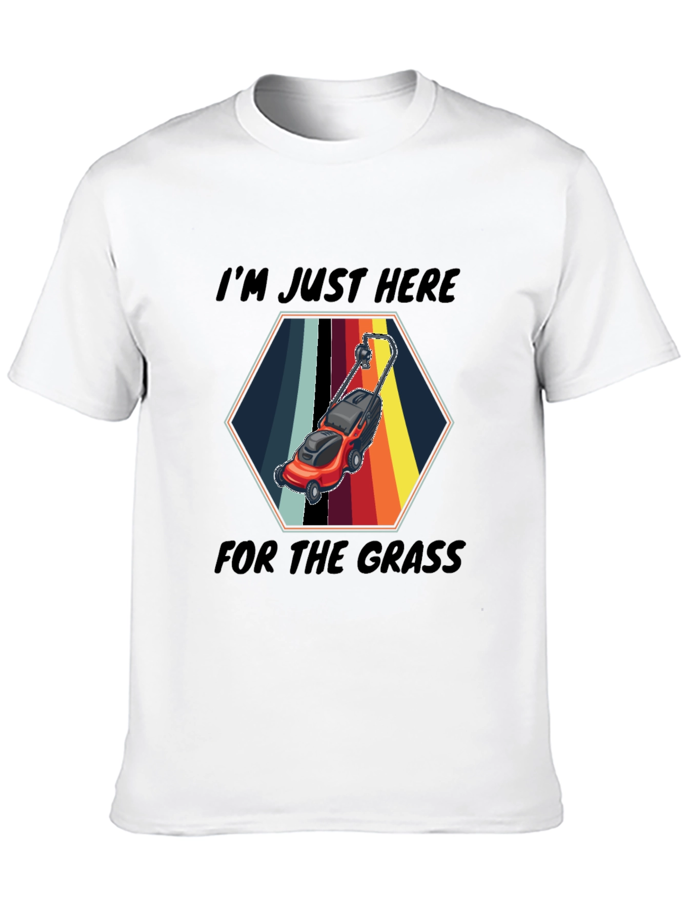 Black I'm Just Here for the Grass T-Shirt view 10