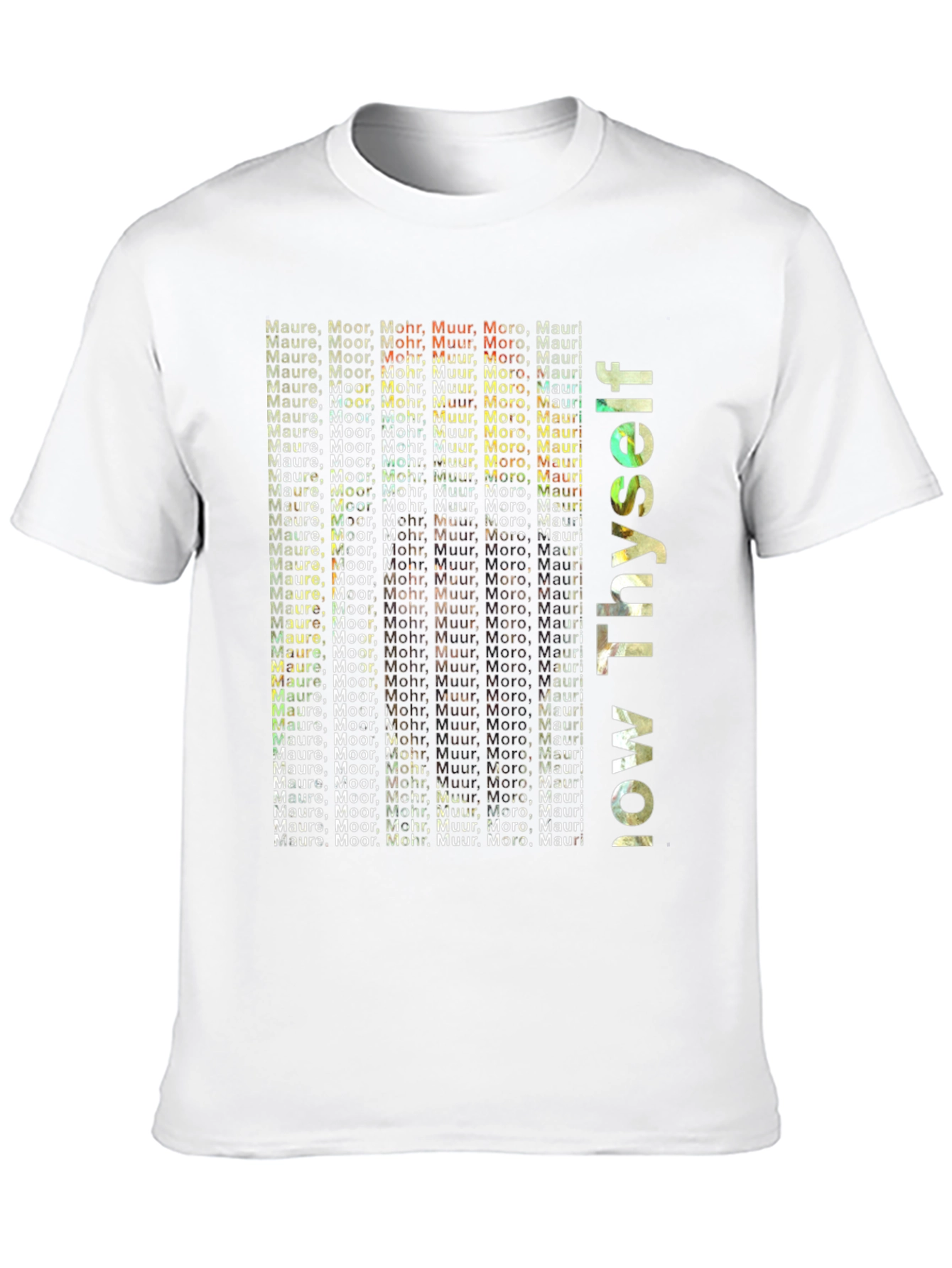 Black Know Thyself T-Shirt: Mauri, Moor, Mohr, Muur, Moro view 10