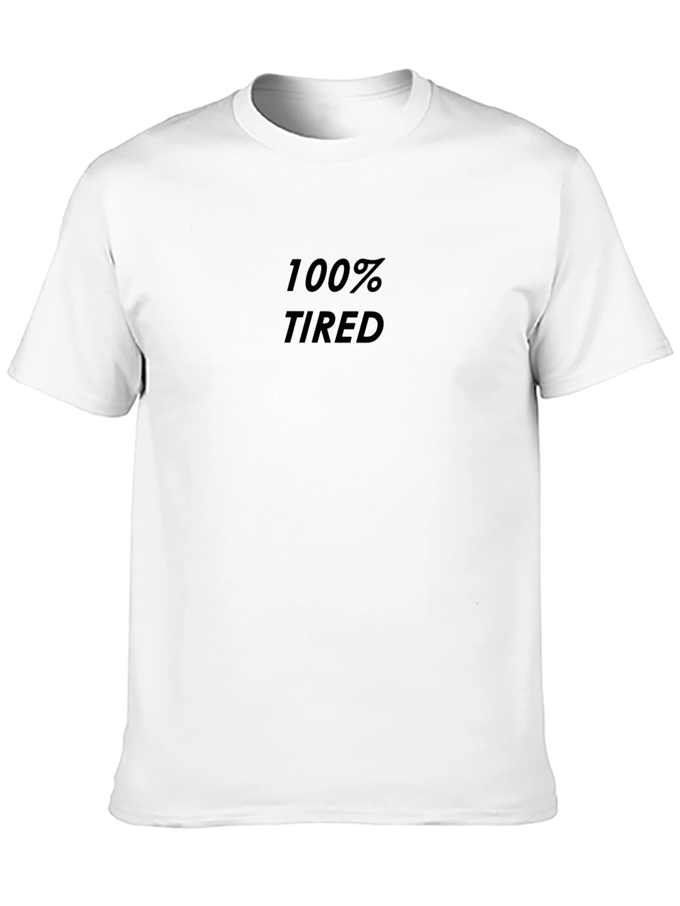 Black 100% Tired Graphic Tee - Mens Casual Shirt view 10
