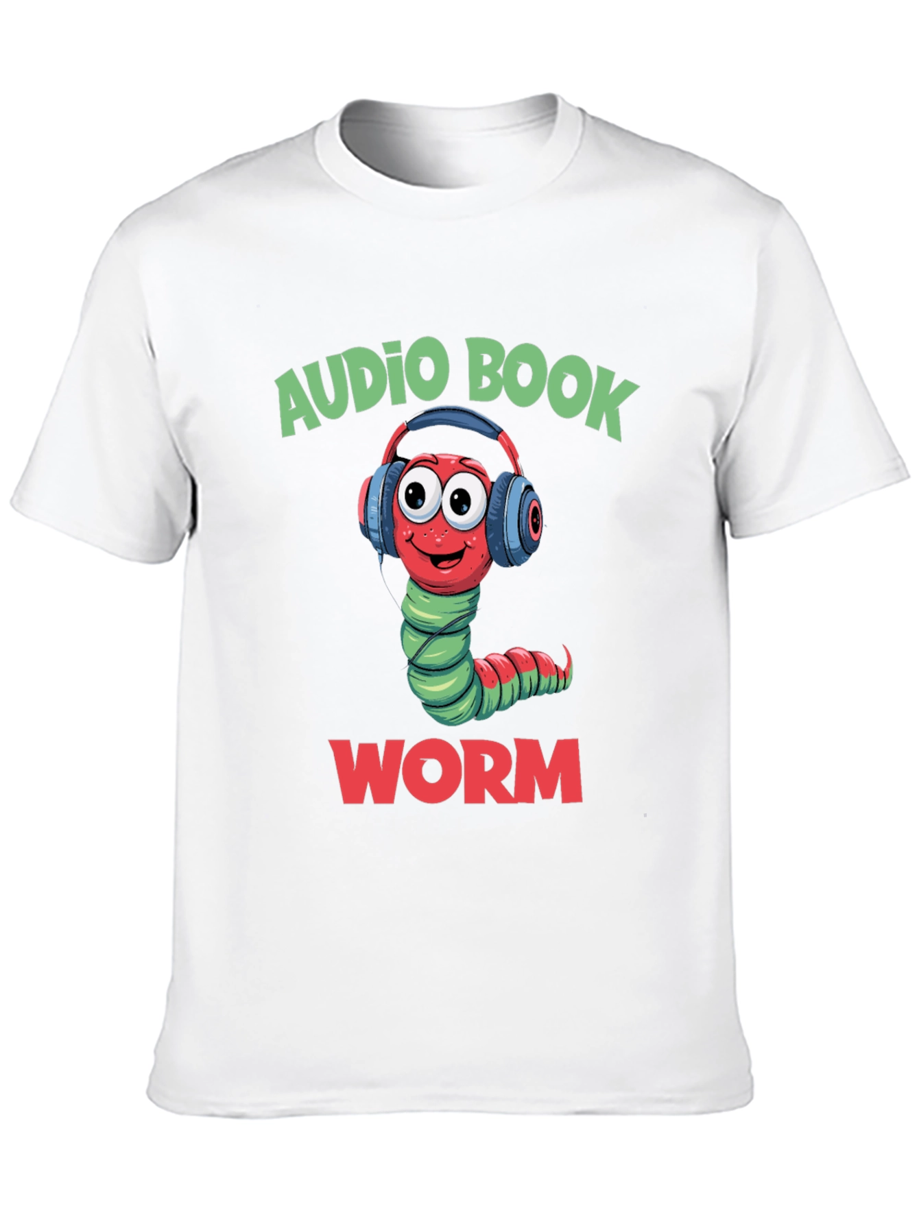 Black Audio Book Worm T-Shirt view 10