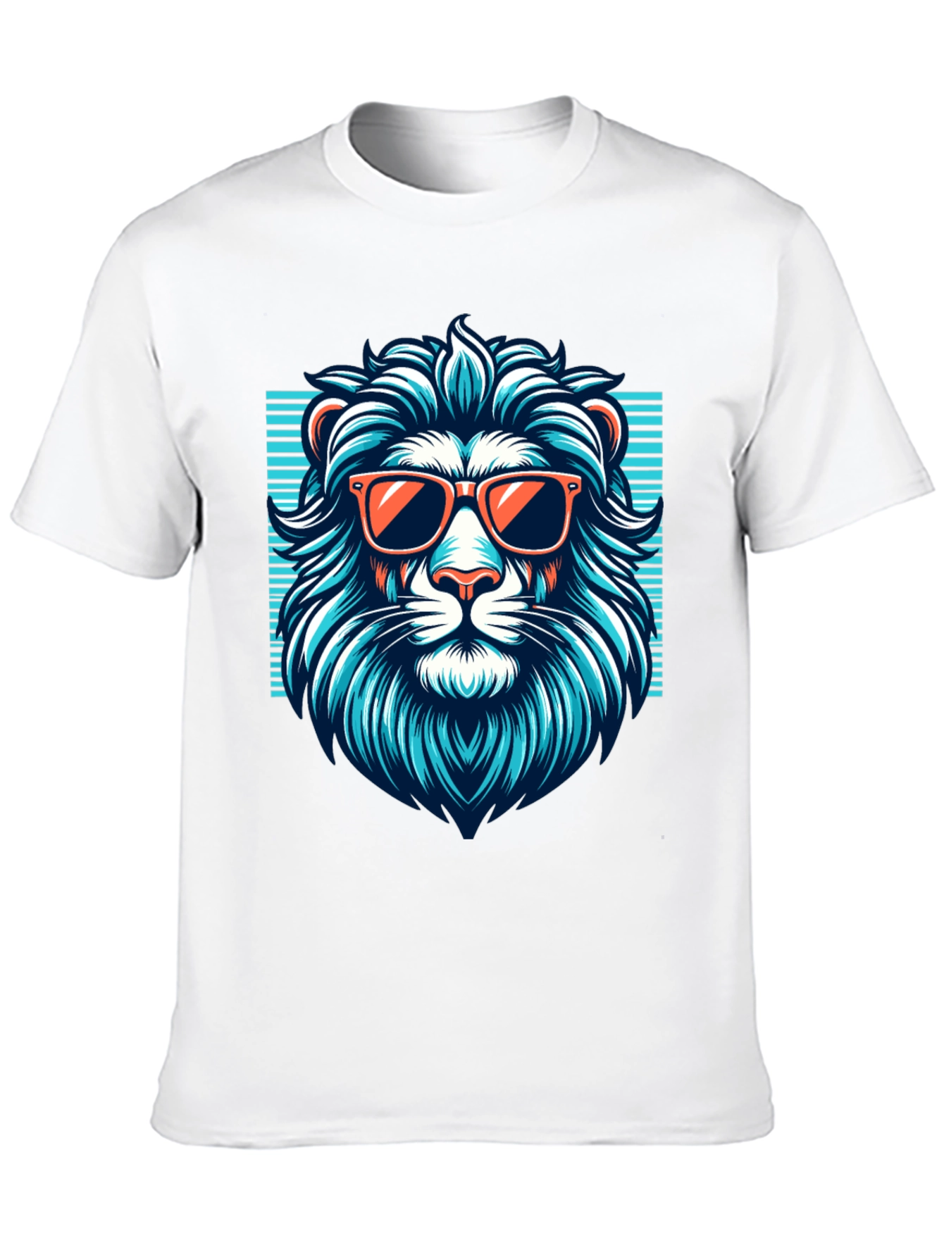 Black Cool Lion Graphic Tee - Black T-Shirt view 10