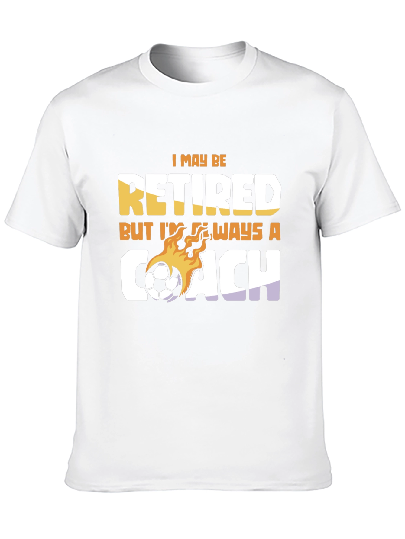 Black Retired Soccer Coach T-Shirt - Always A Coach view 10